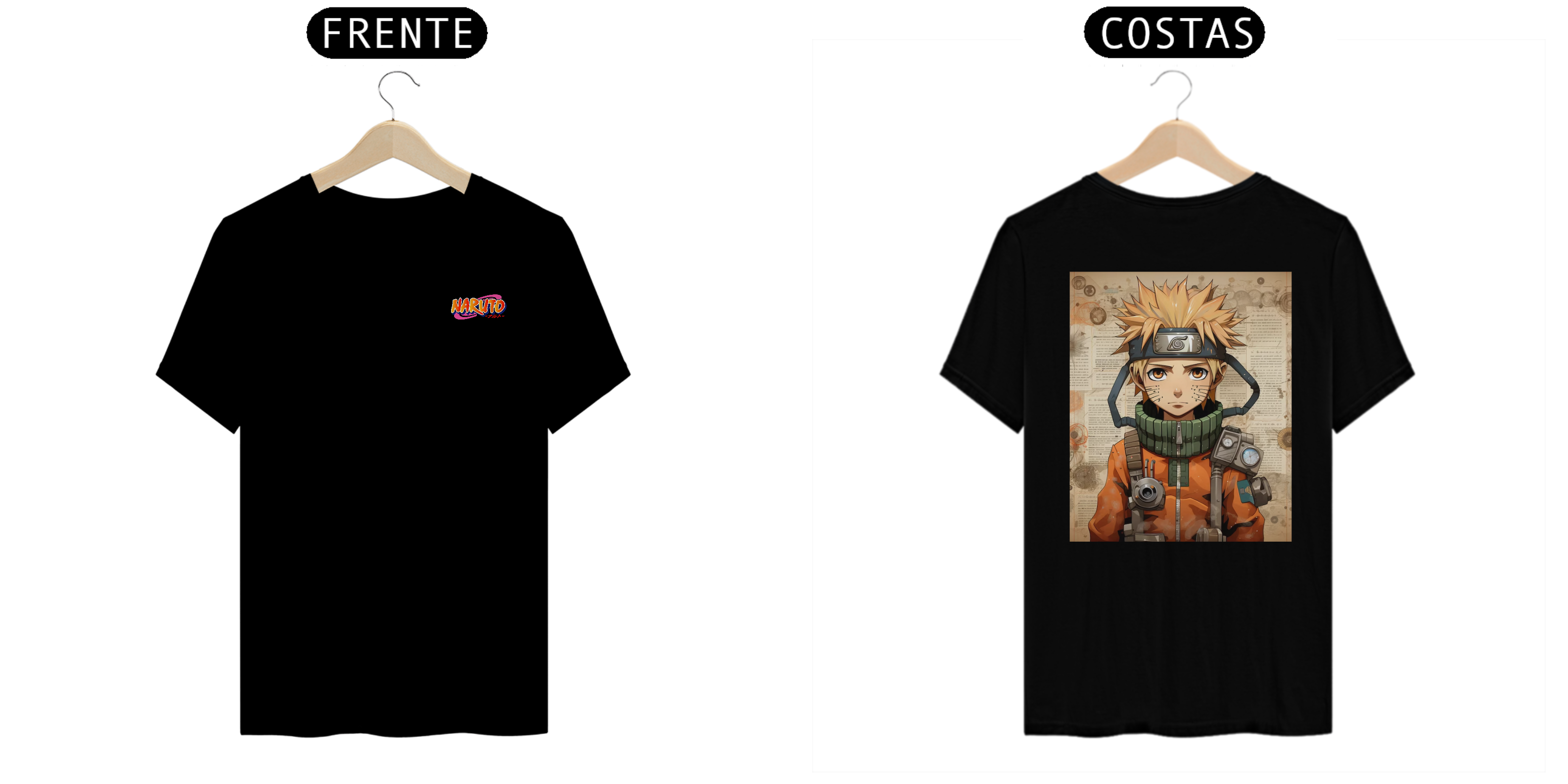 Camiseta masculina T-Shirt - Naruto