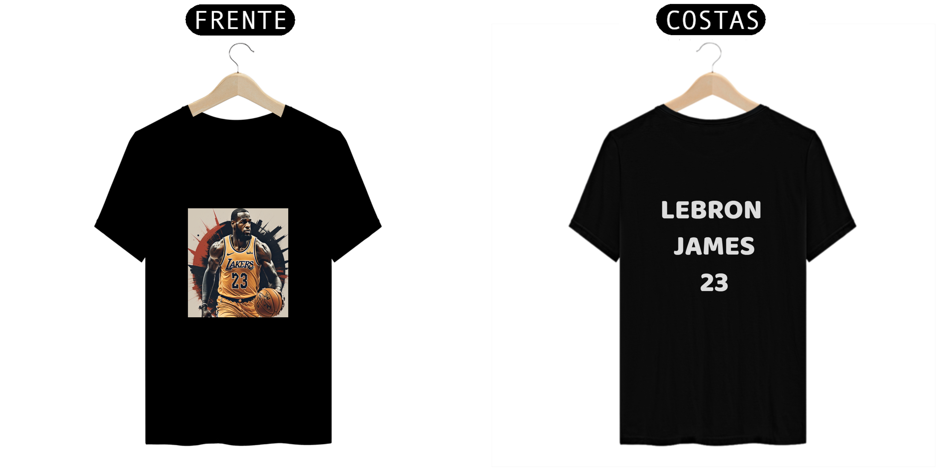 Nome do produto: CAMISA PERSONALIZADA DO ASTRO DA NBA LEBRON JAMES