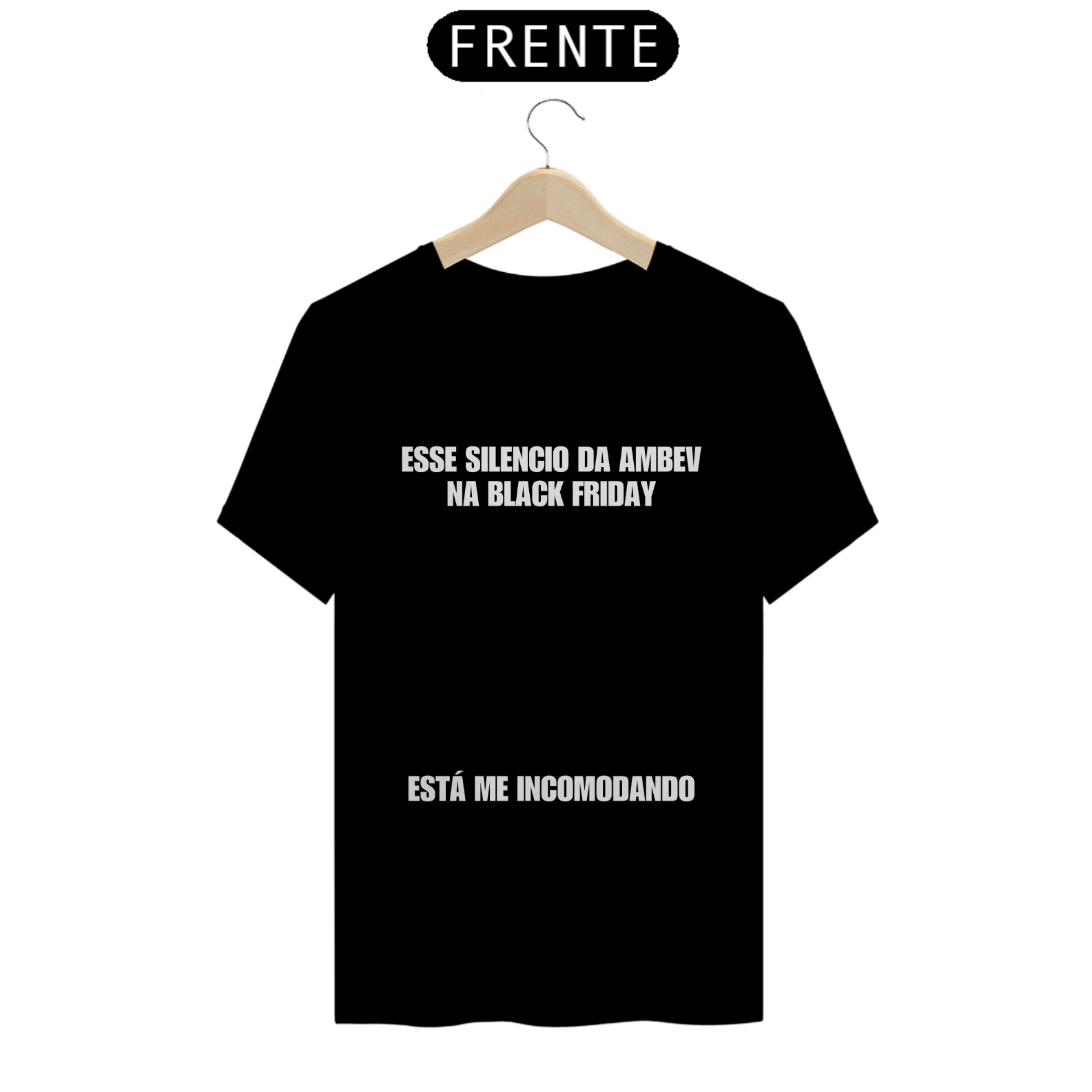 Nome do produto: CAMISETA - SILENCIO DA AMBEV - PRETA