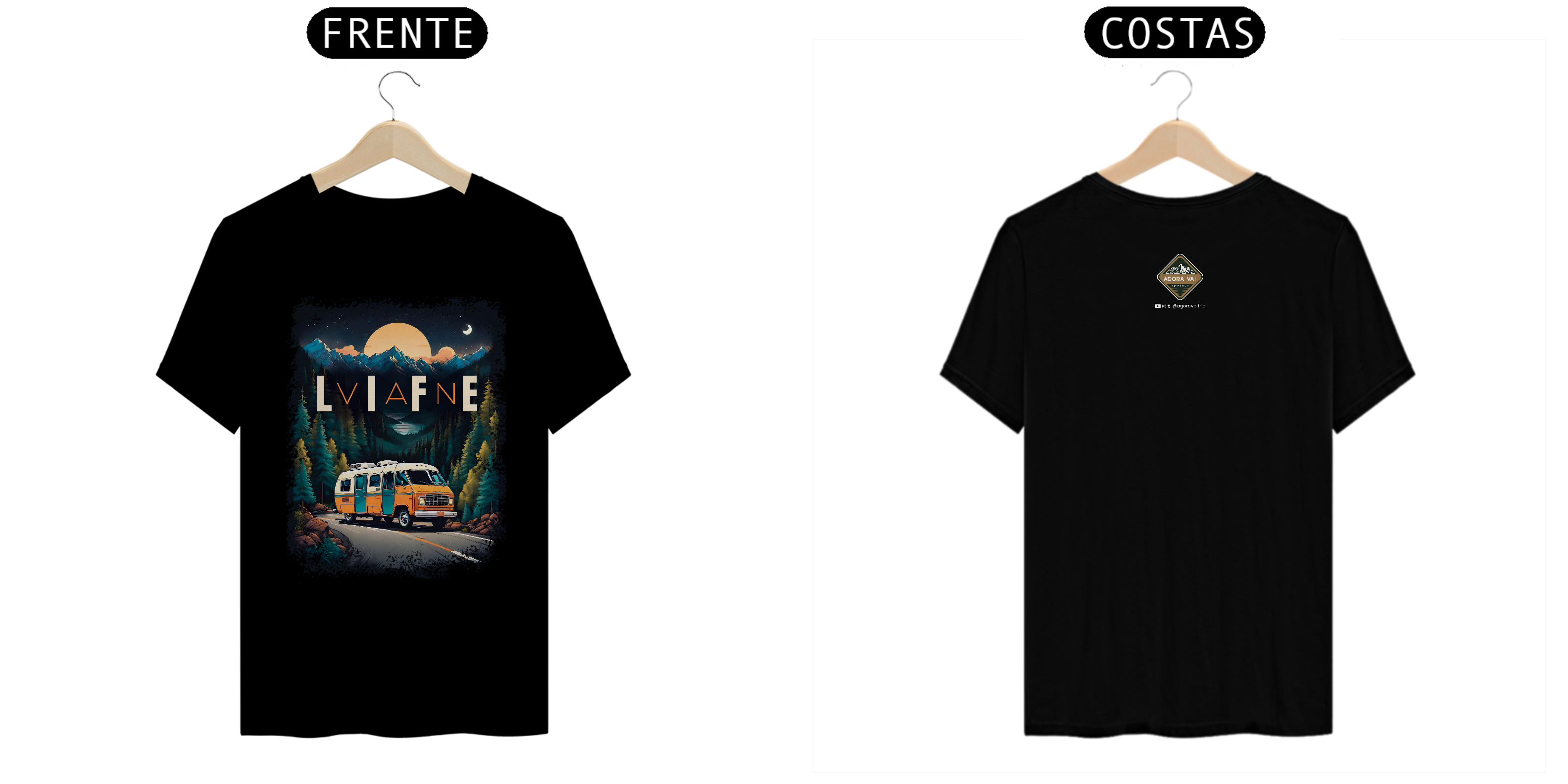 Camiseta Van Life (cores escuras)