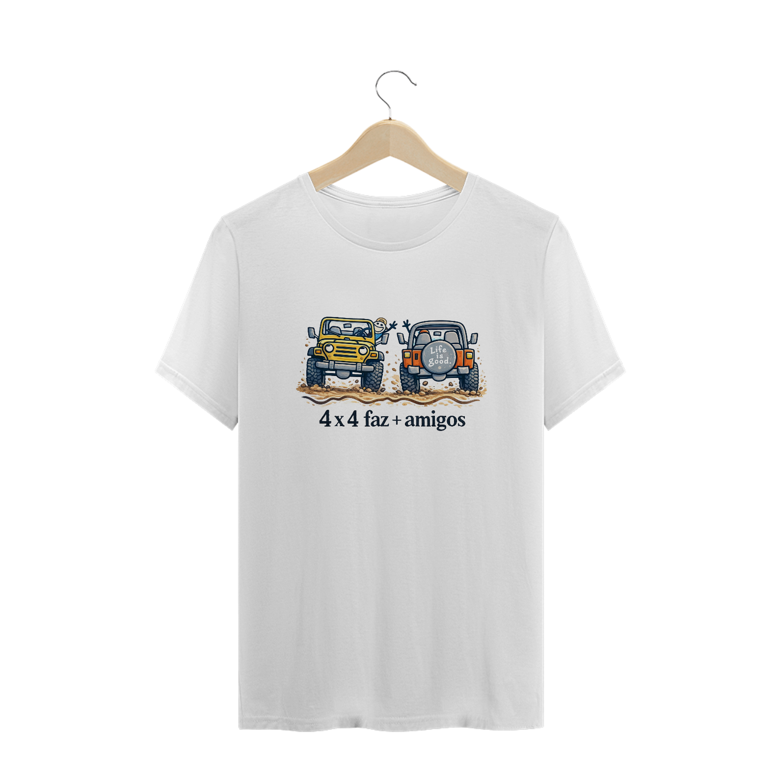 Camiseta Plus Size - 4x4 Faz Amigos