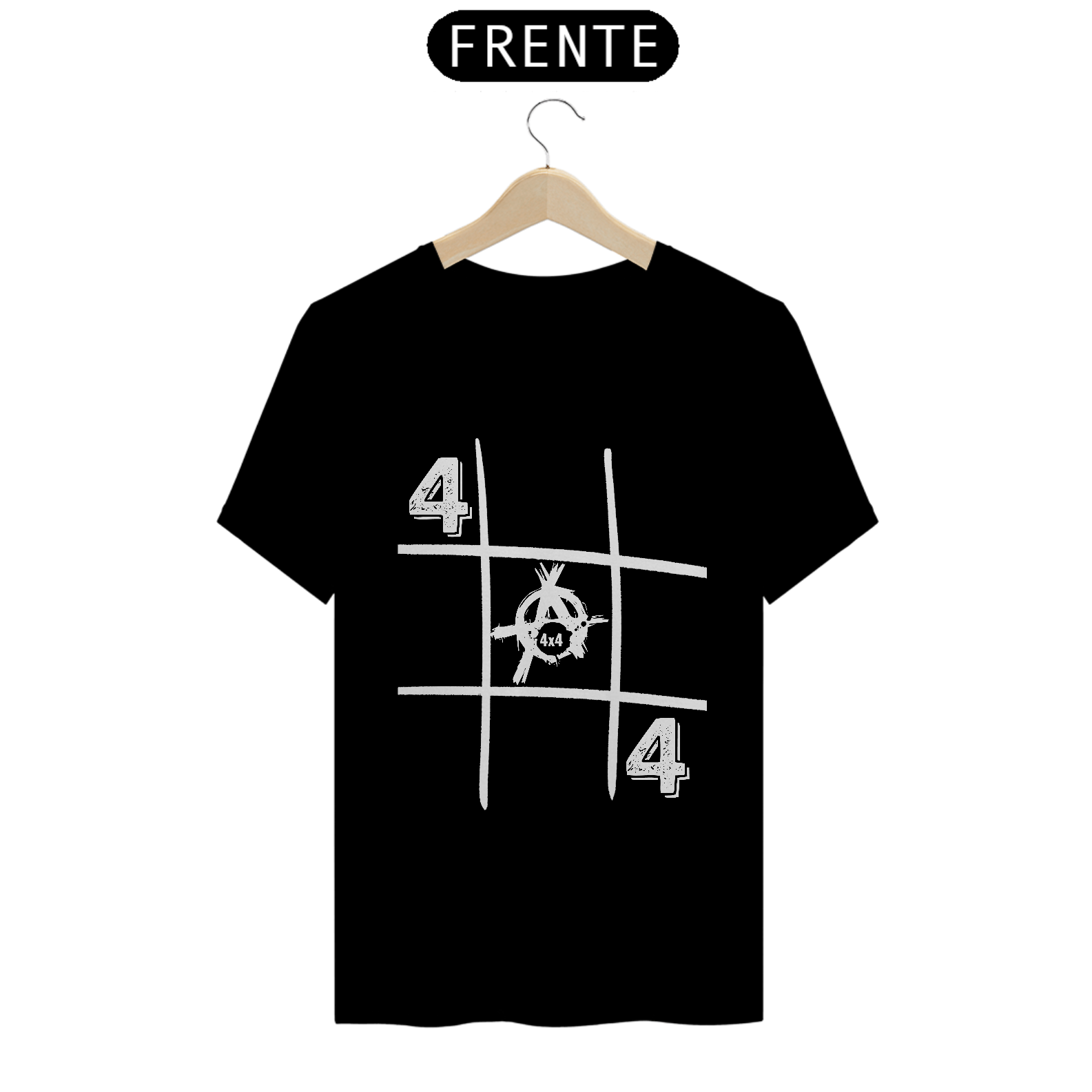 Camiseta Quality - Anarkia Jogo/Velha Branco