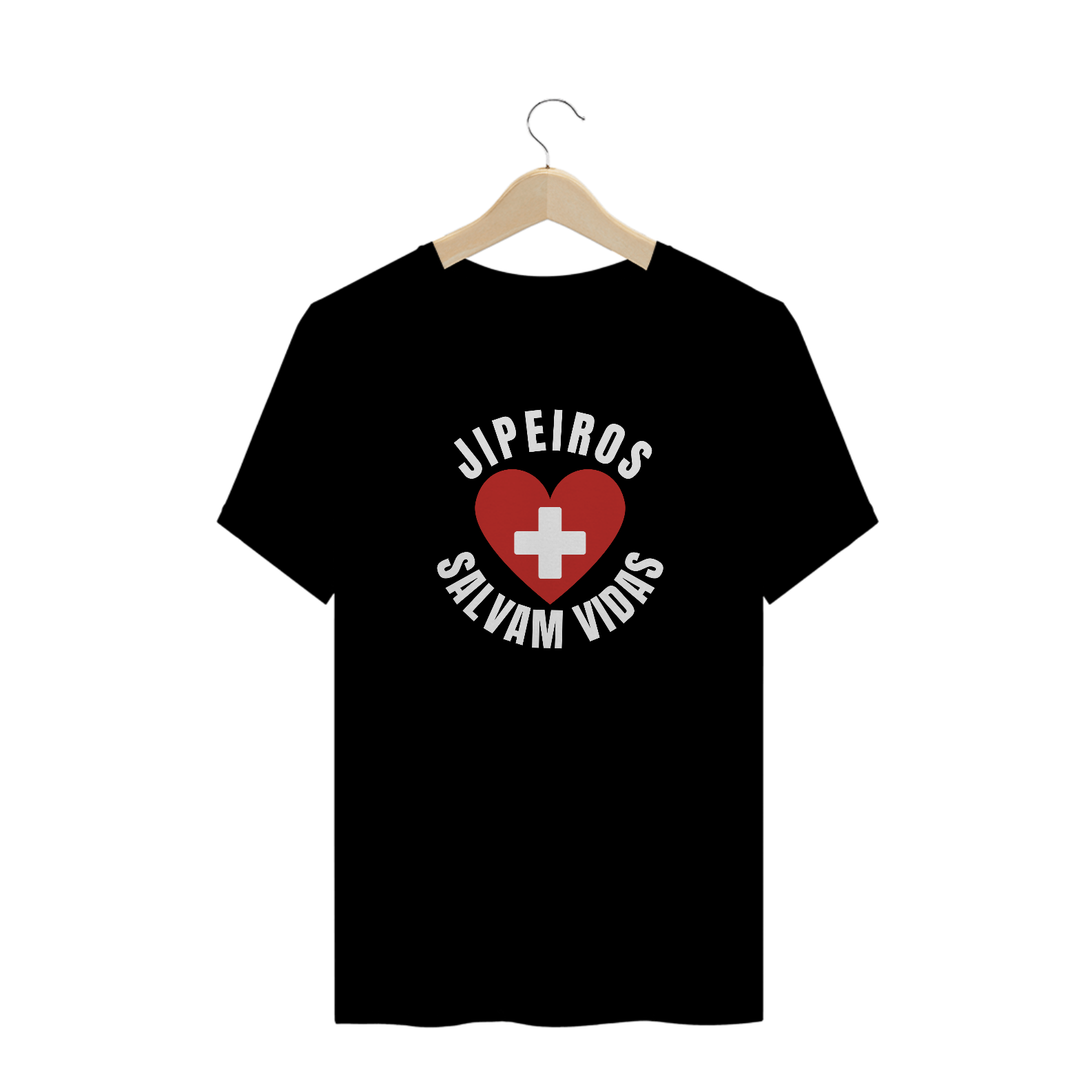 Camiseta Plus Size - Jipeiros Salvam Vidas - Black