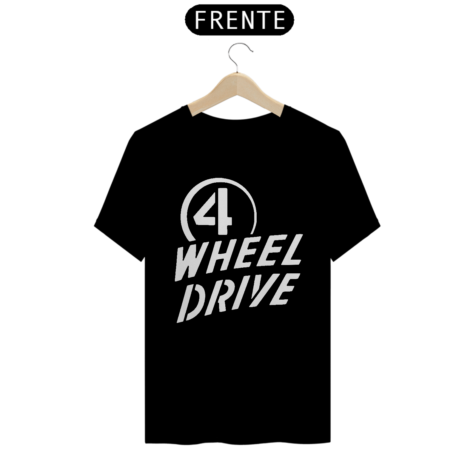 Camiseta Quality - 4 WHEEL DRIVE - WHITE