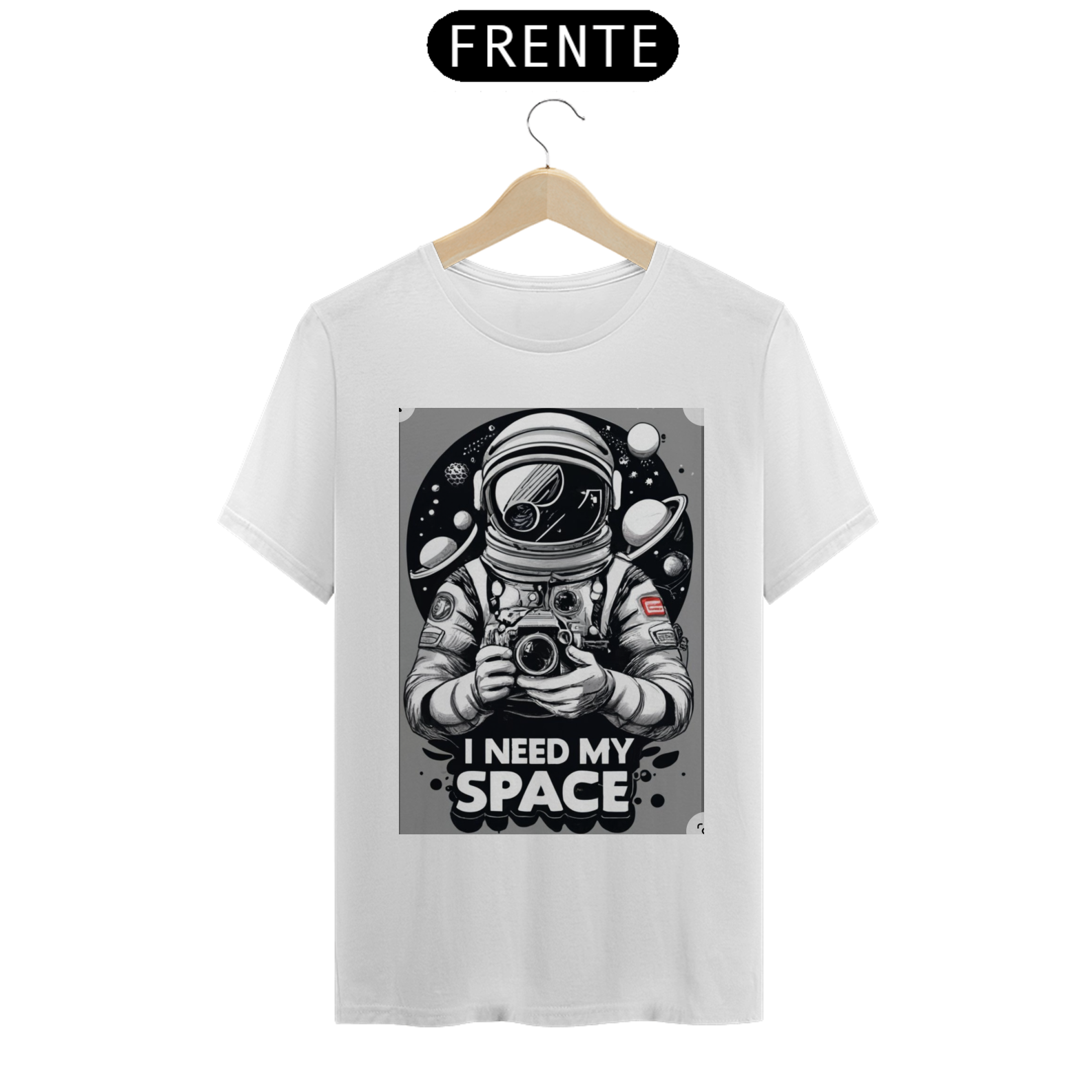 camisa masculina astronauta