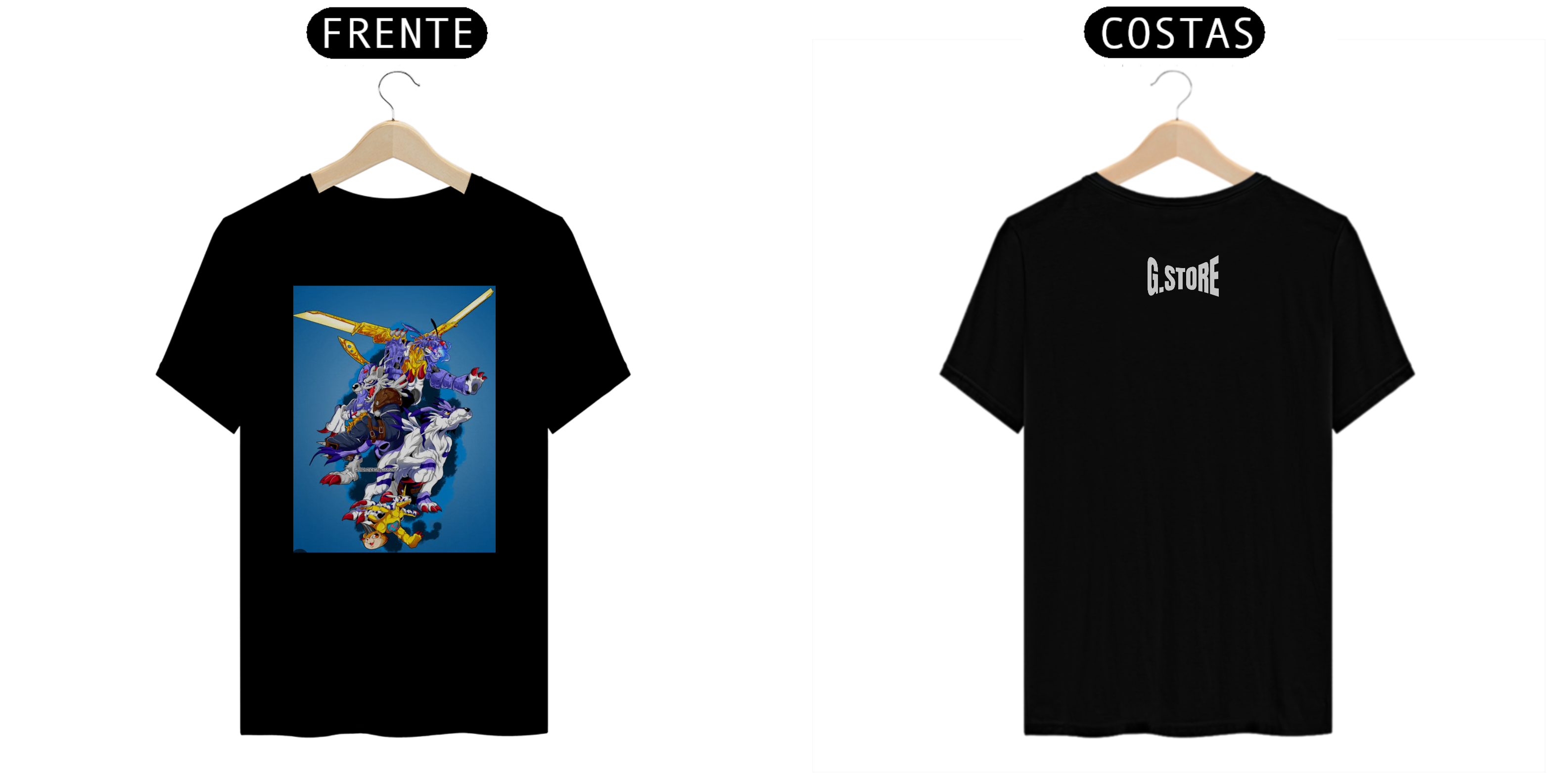 T-SHIRT Digimon Brasão Amizade