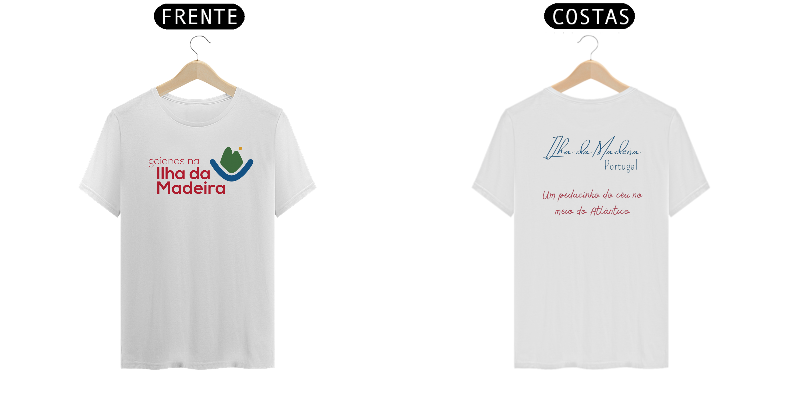Camiseta Masculina Goianos na Ilha da Madeira - Tipo 3