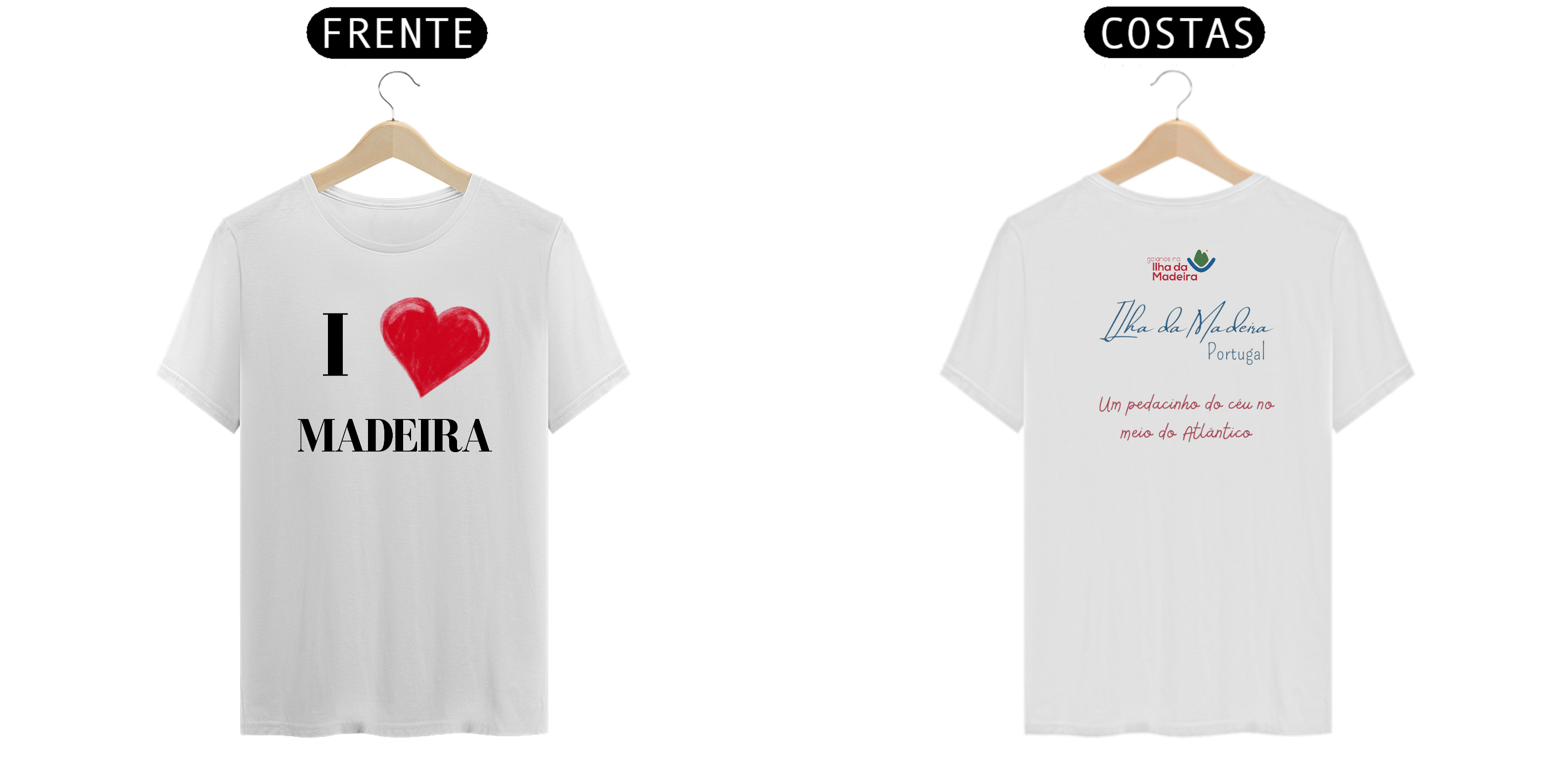 Camiseta  Masculina I ❤️ Madeira