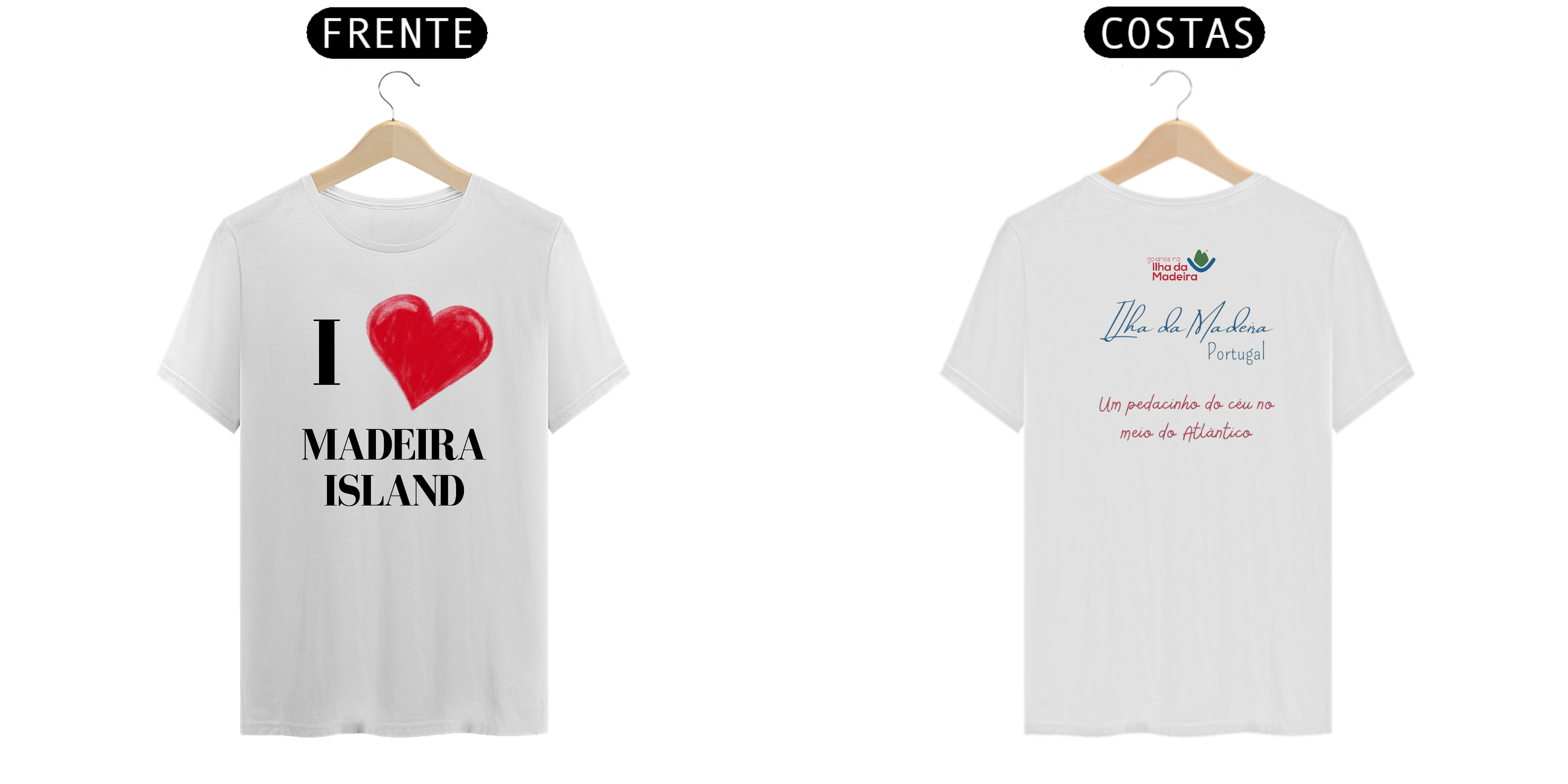 Camiseta  Masculina I ❤️ Madeira Island