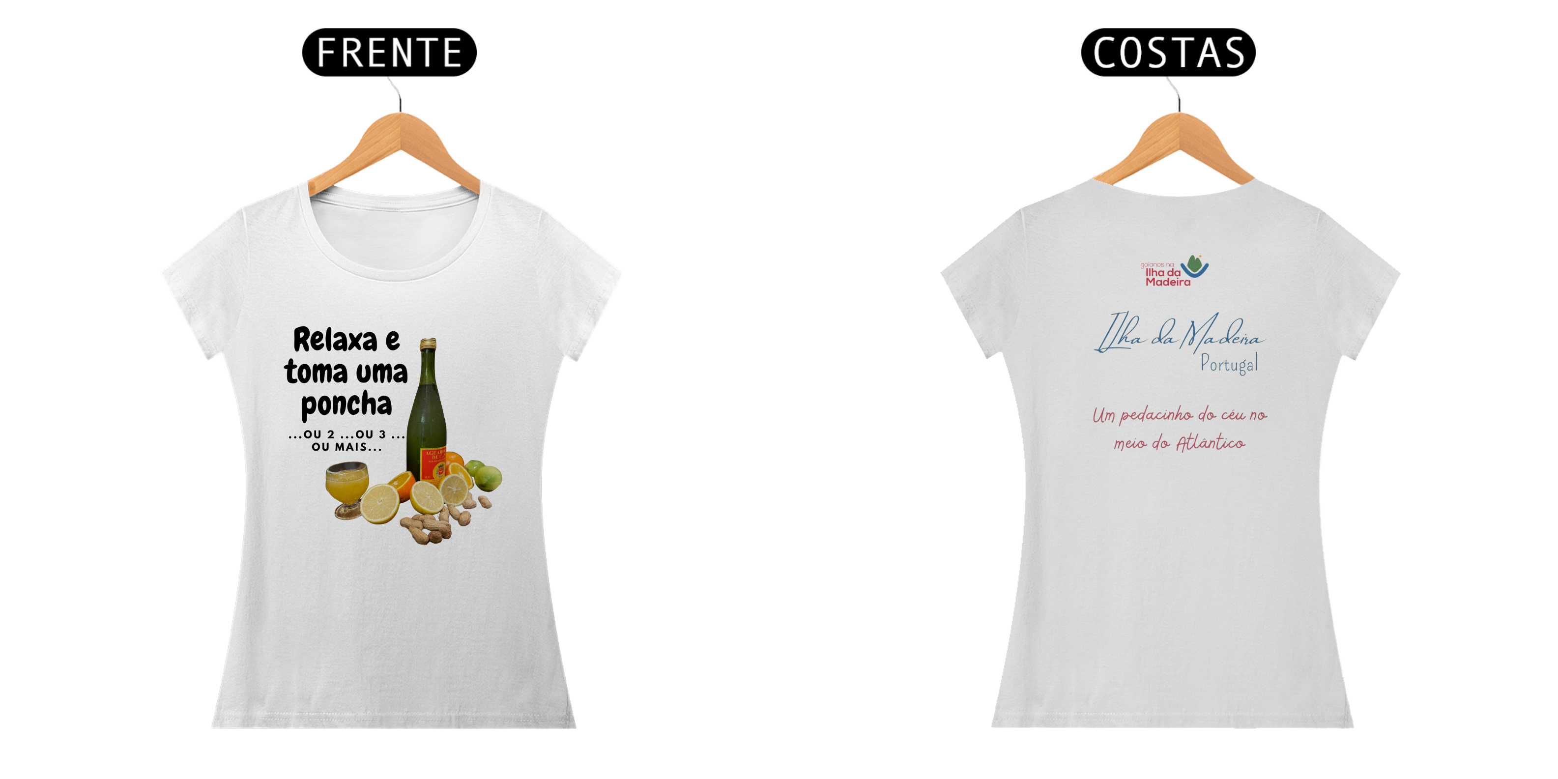 Camiseta Feminina Relaxa e toma uma Poncha