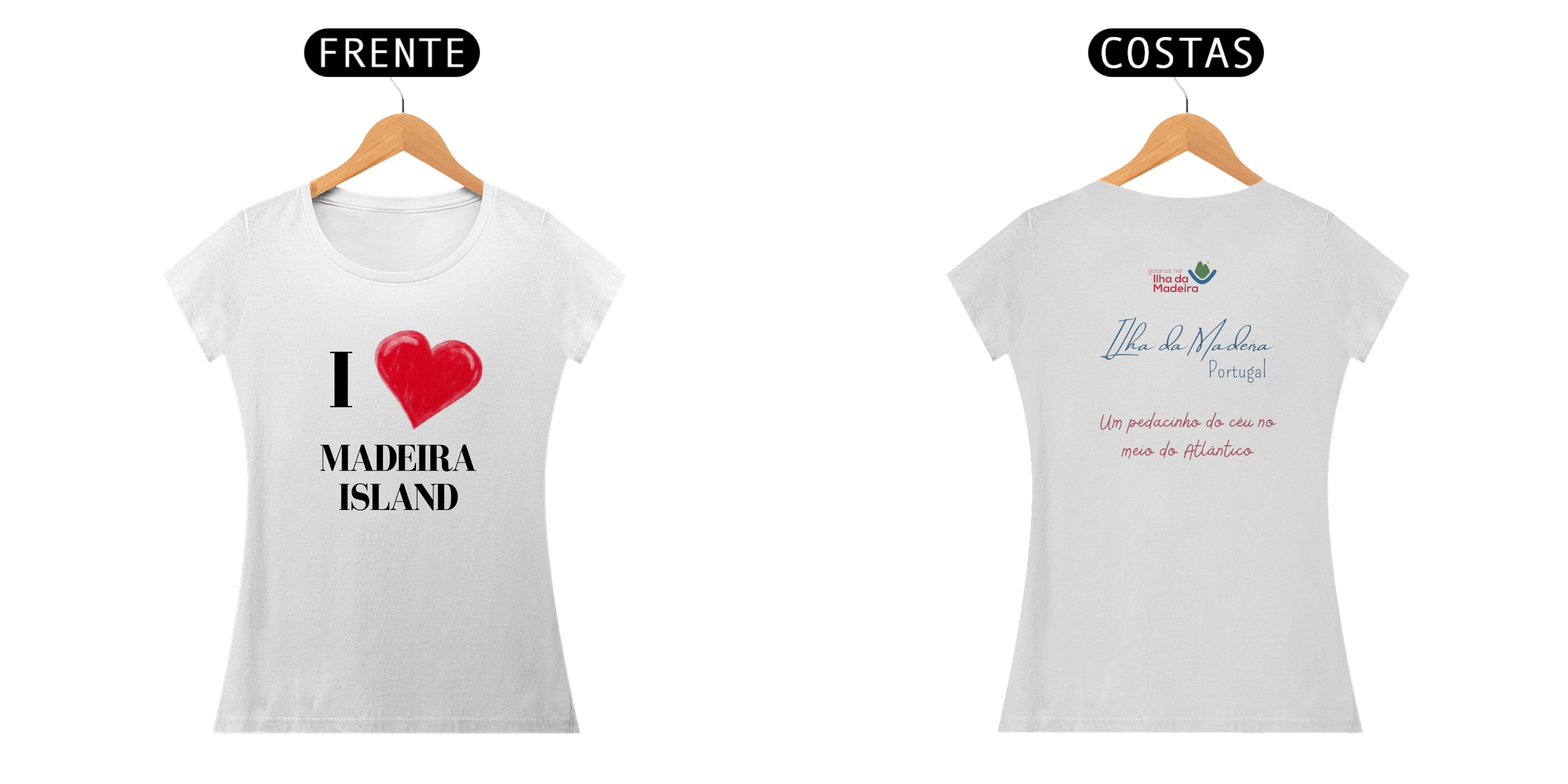Camiseta Feminina I ❤️ Madeira Insland