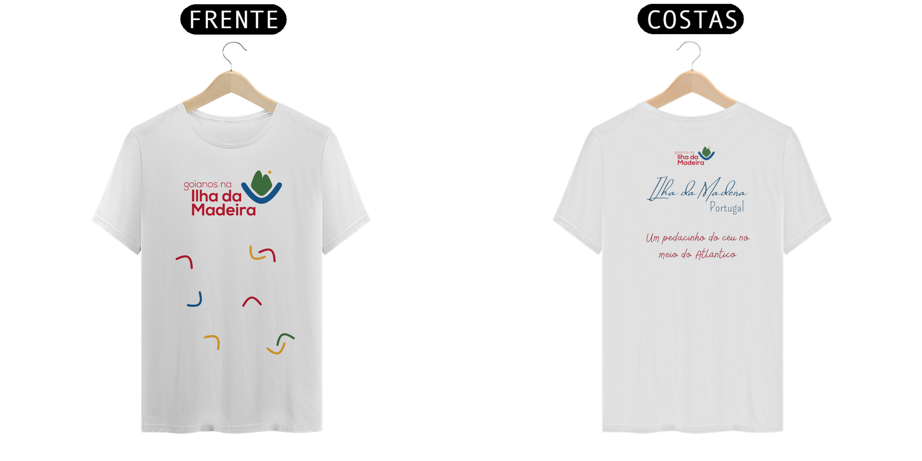 Camiseta Masculina Goianos na Ilha da Madeira - Tipo 2