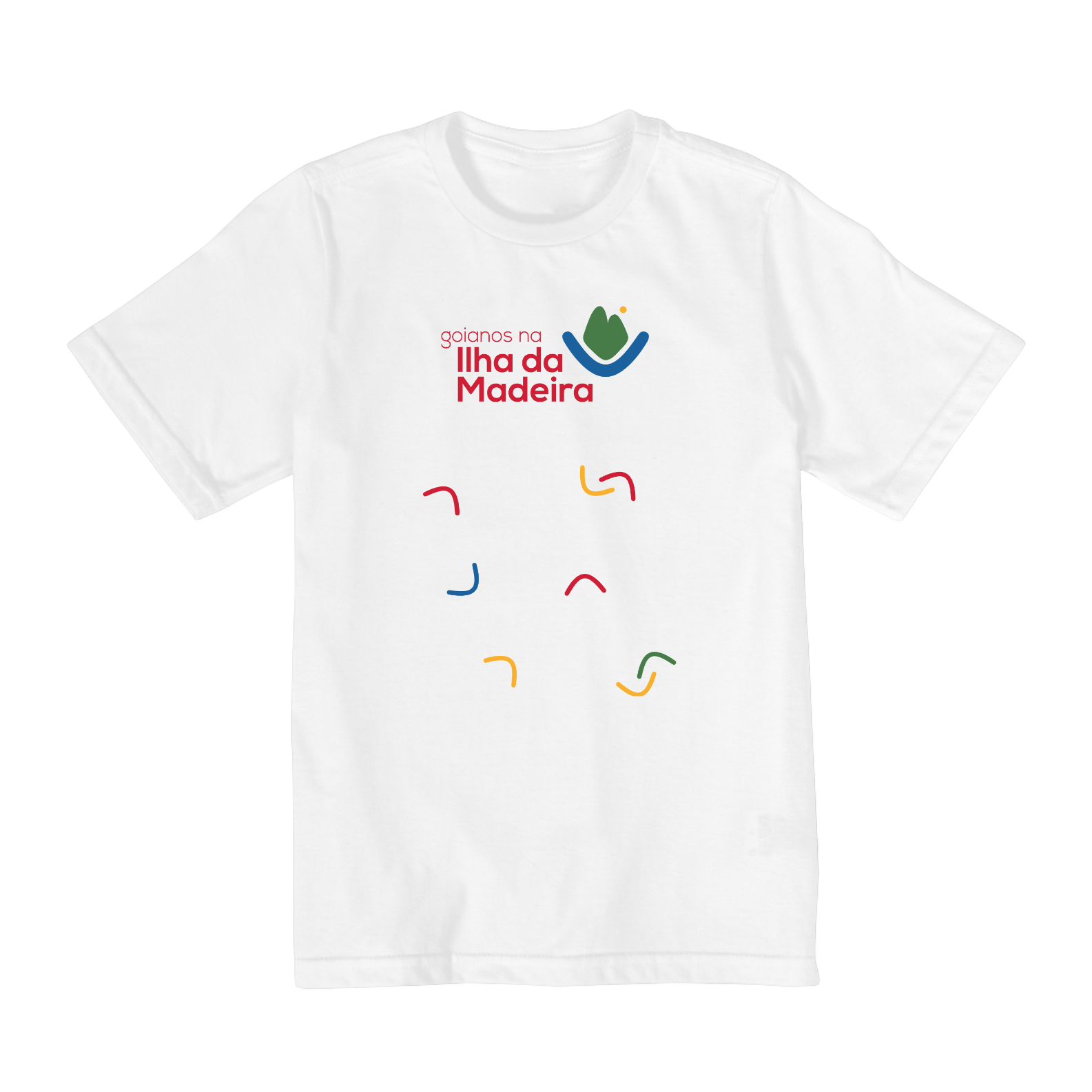 Camiseta Infantil Goianos na Ilha da Madeira - Tipo 1 (2 a 8 anos) 