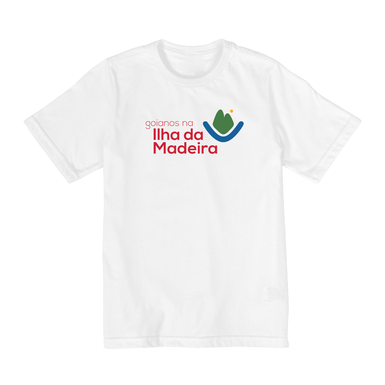 Camiseta Infantil Goianos na Ilha da Madeira - Tipo 2 (2 a 8 anos) 