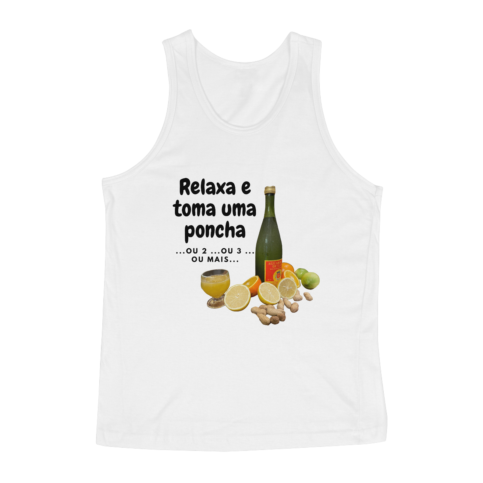 Camiseta regata Masculina - Relaxa e toma 