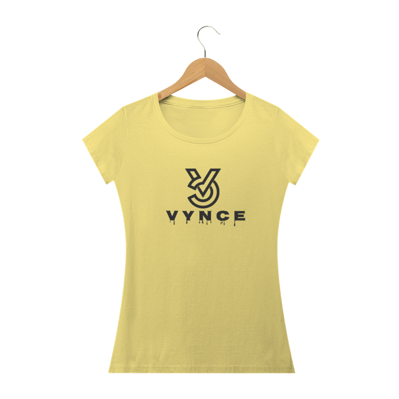 Camiseta Estonada Feminina Vynce amarelo