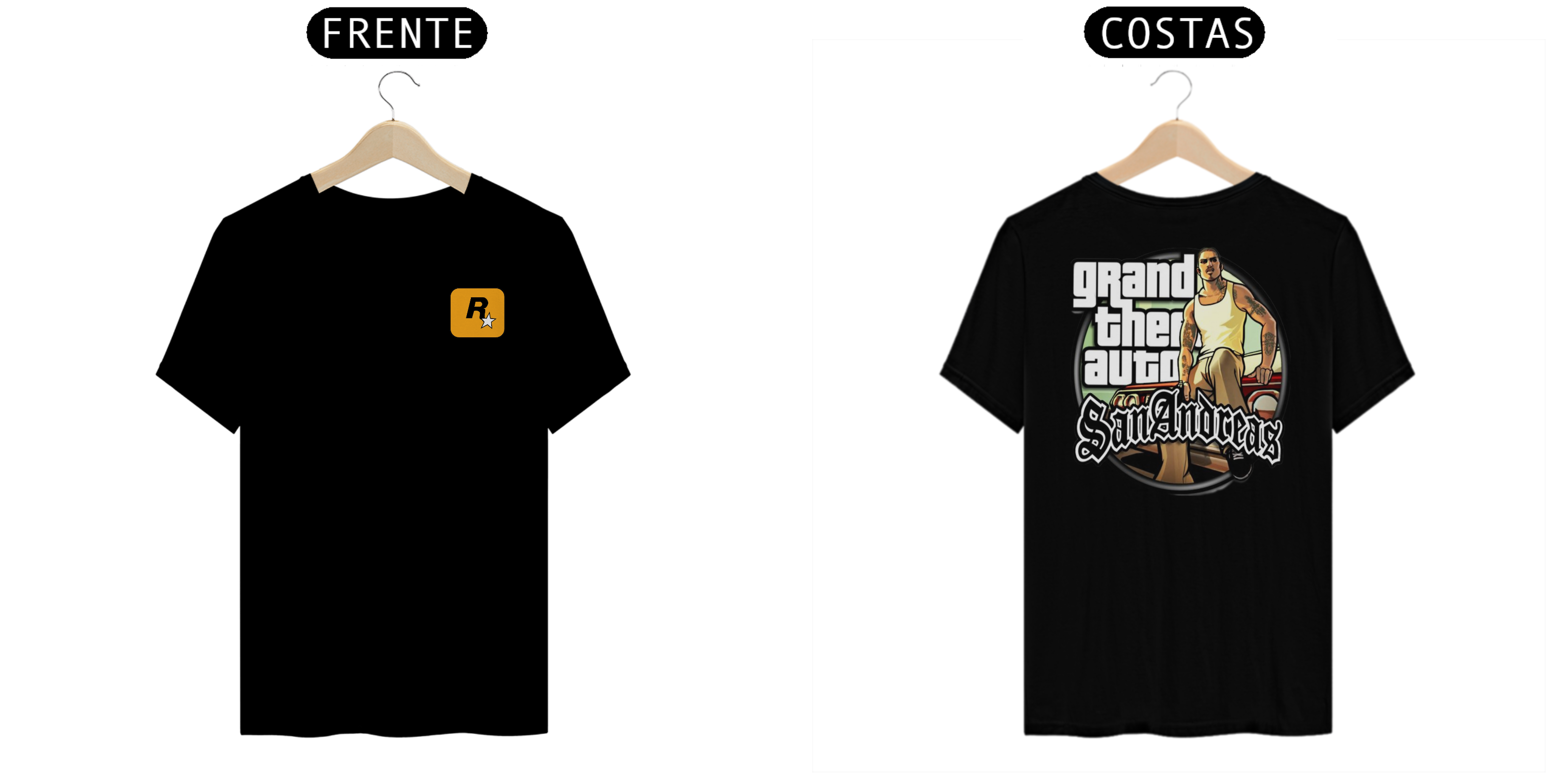 Camiseta Rockstar Game Grand Theft Auto San Andreas GTA