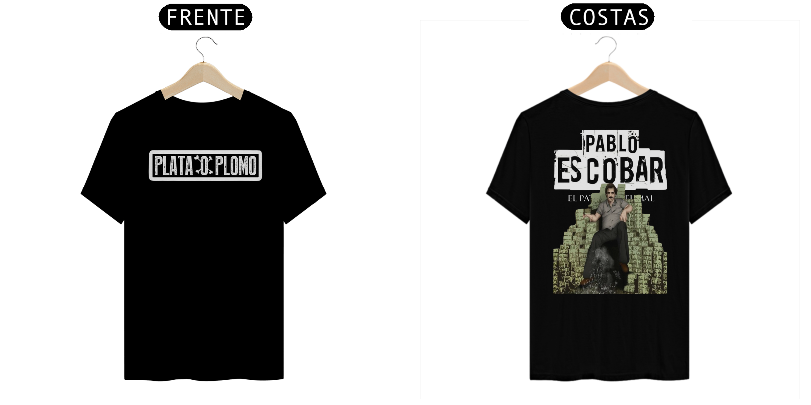Camiseta Plata o Plomo El Patron Escobar