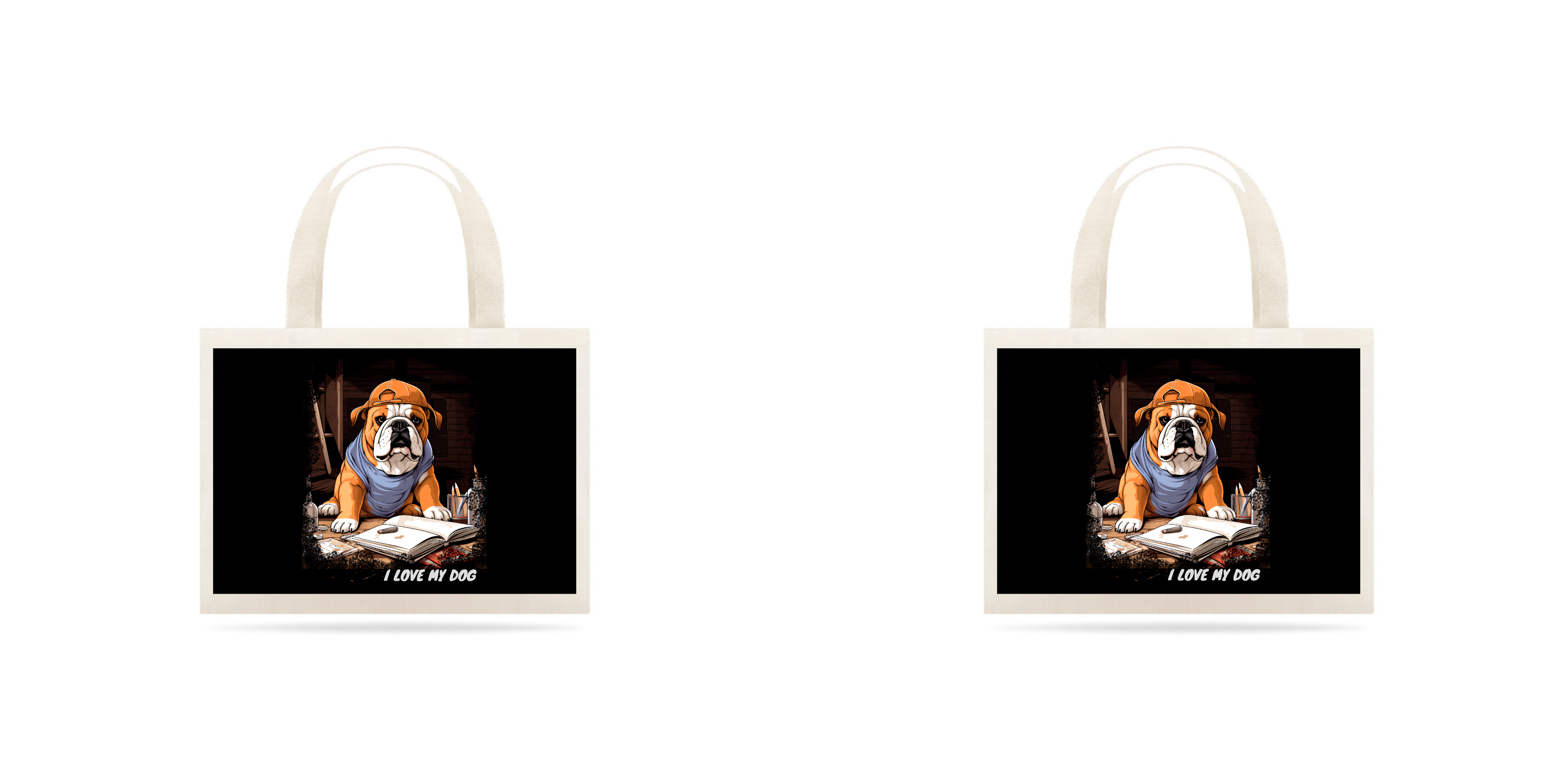 Bulldog Inglês Arquiteto - Ecobag - Coleção Tal Pais - Tal Patas