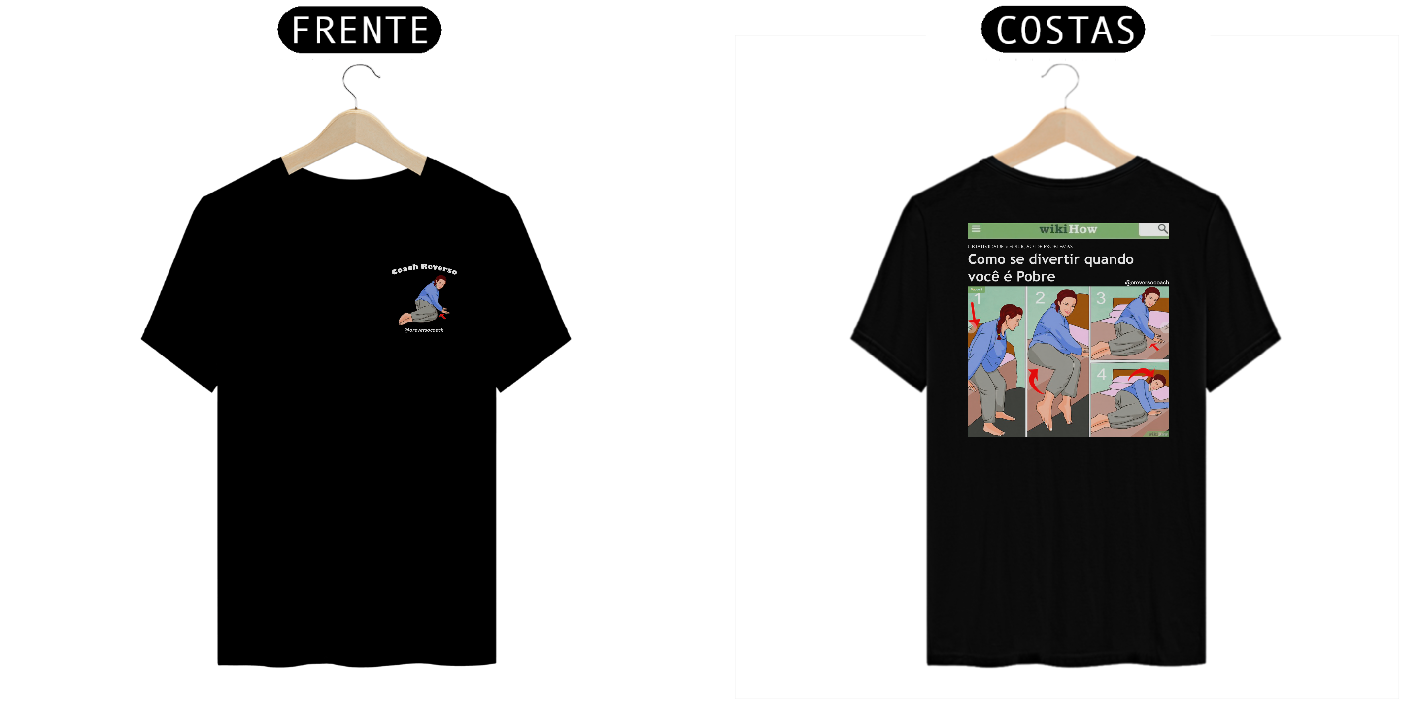 Camiseta Deitar e Dormir (letra branca)