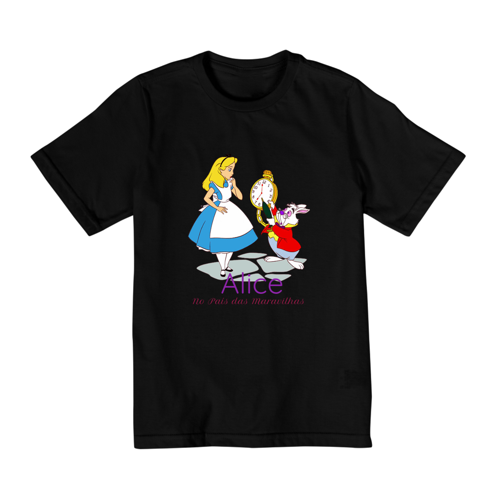 Camiseta Infantil Alice no Pais das Maravilhas