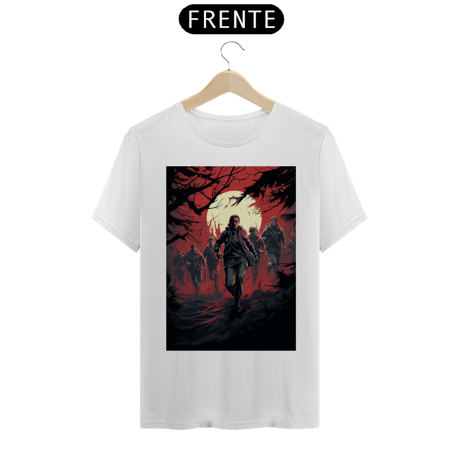 Camisa Masculina Um Grupo de Jovens