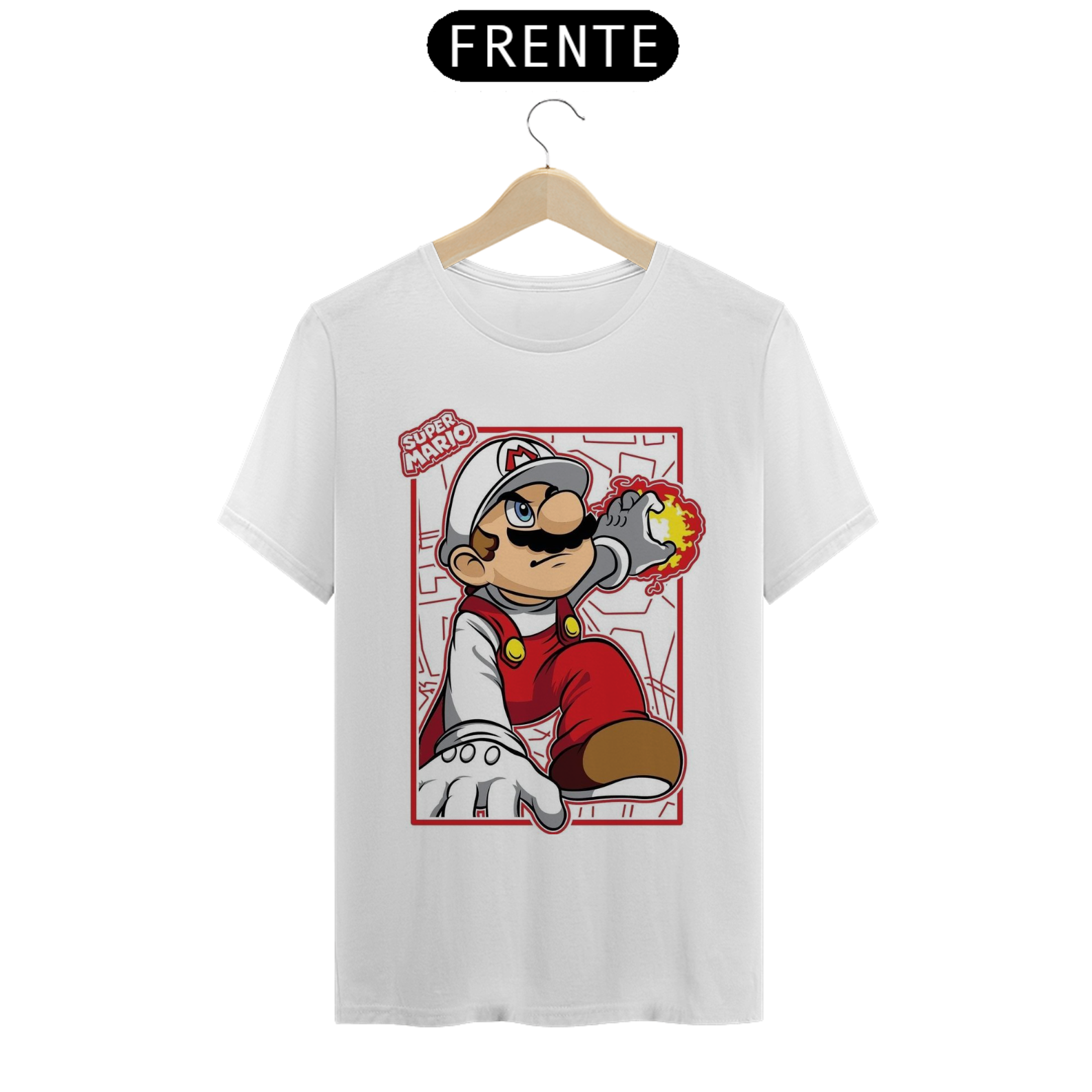 Camisa Crazy Fan Mario