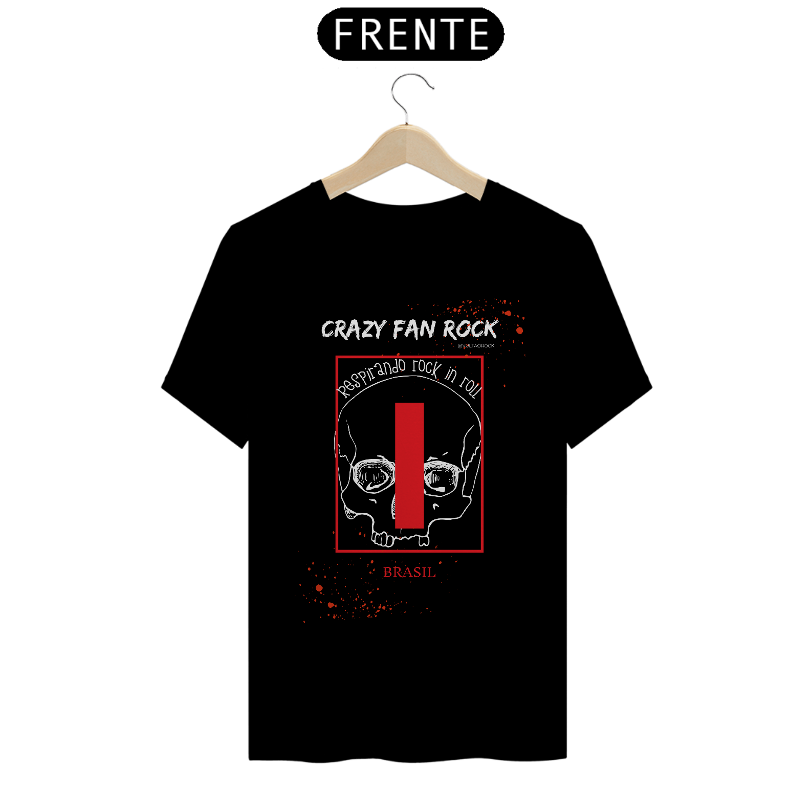 Camisa Crazy Fan Rock 3 respirando rock in roll