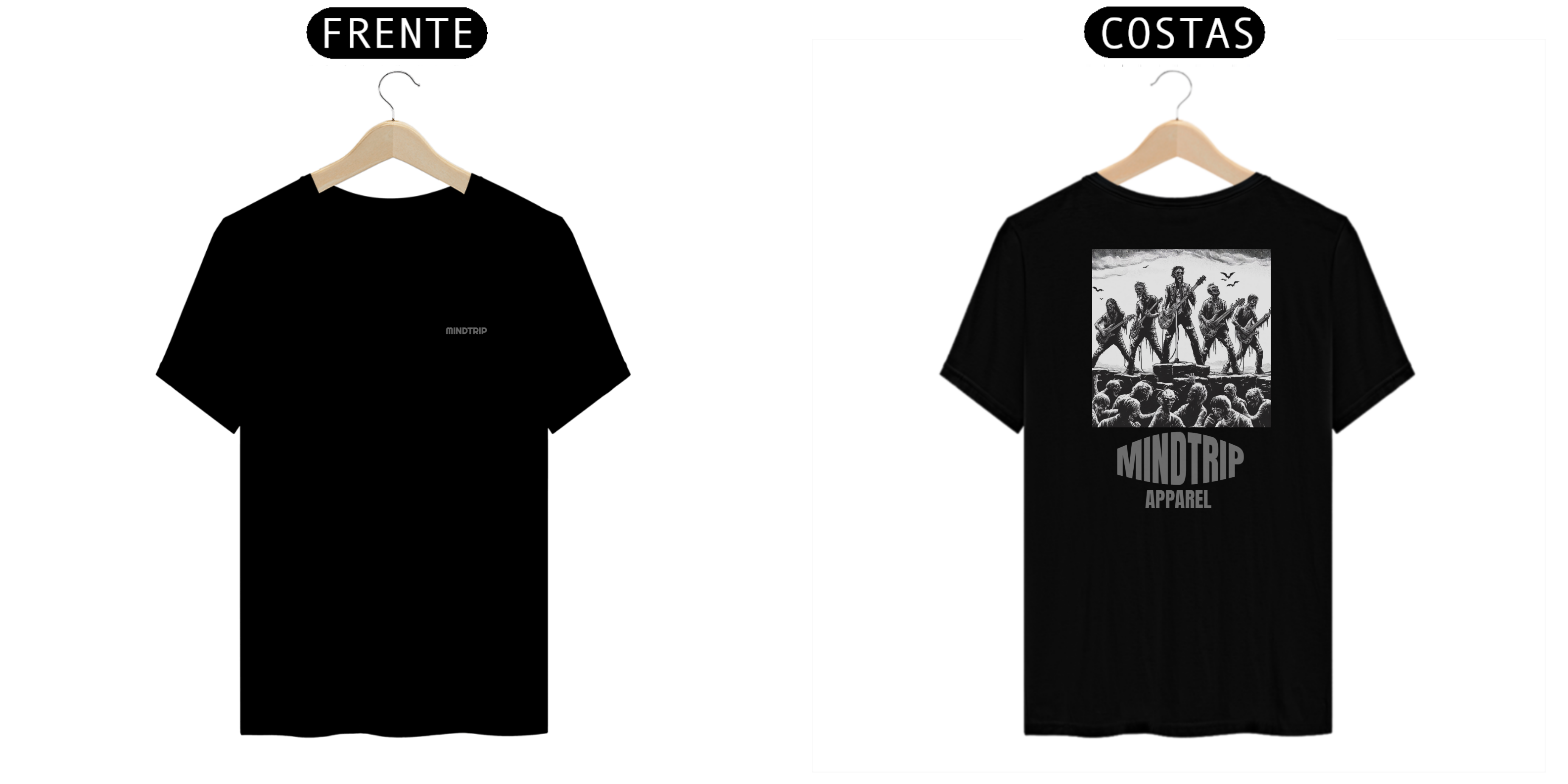 Camiseta Banda de Zumbis (Mindtrip Apparel)