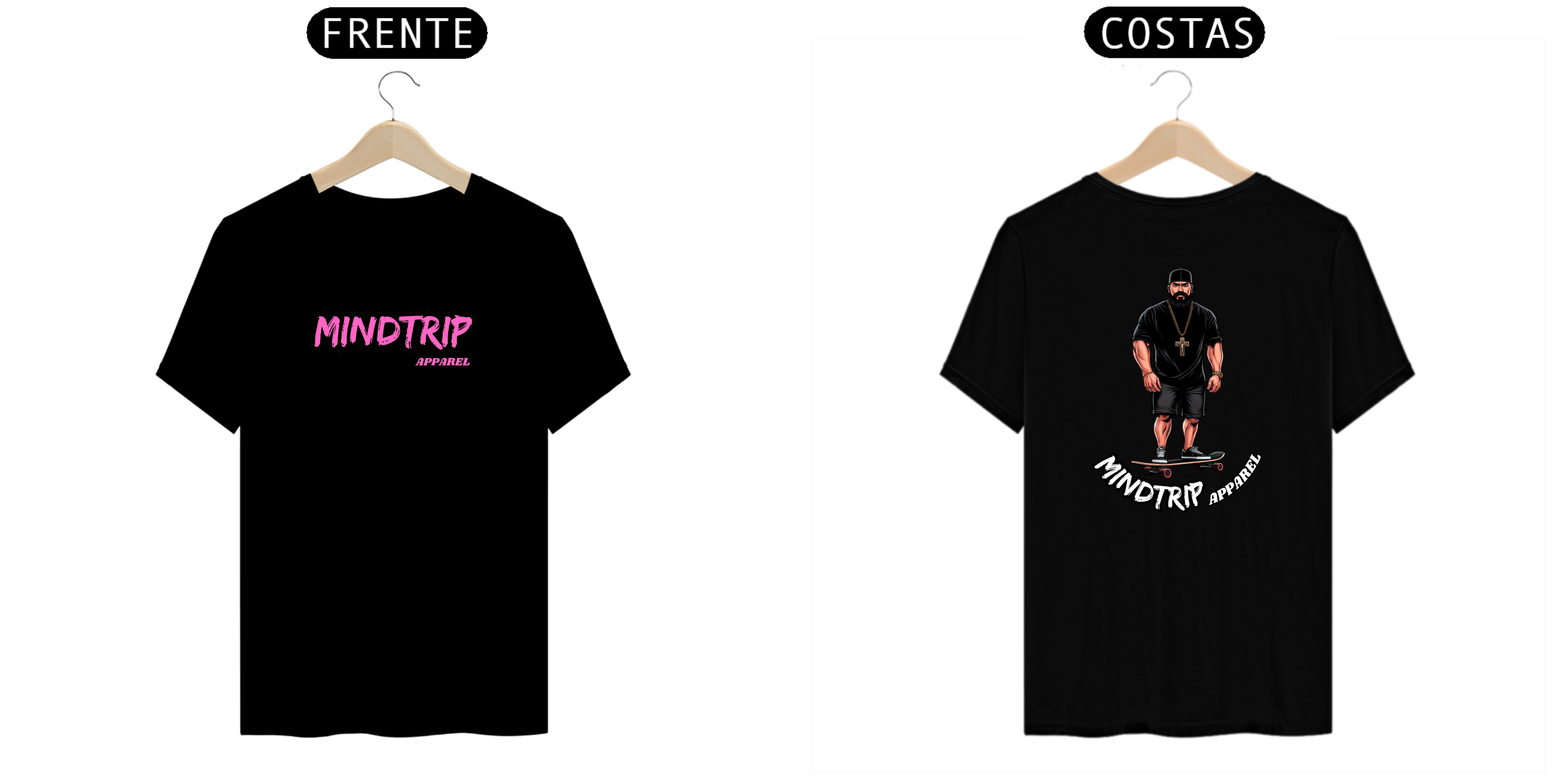 Camiseta Tiozão Andando de Skate (Mindtrip Apparel)