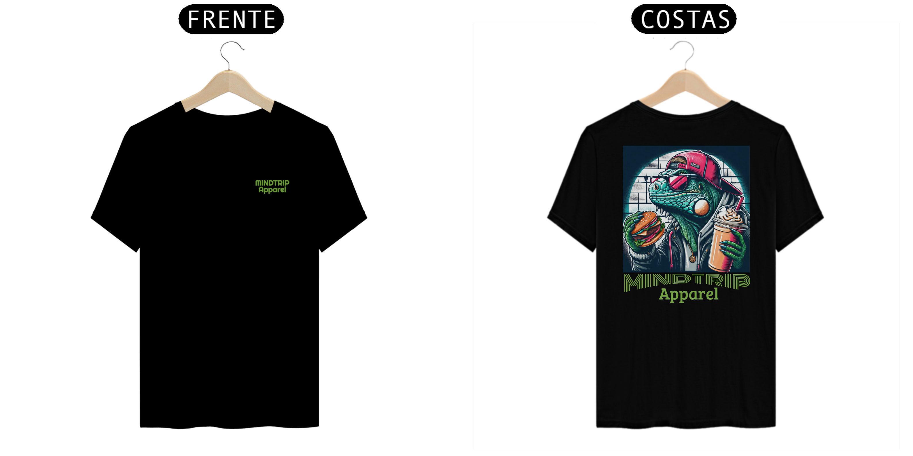 Camiseta Iguana Lanchando (Mindtrip Apparel)