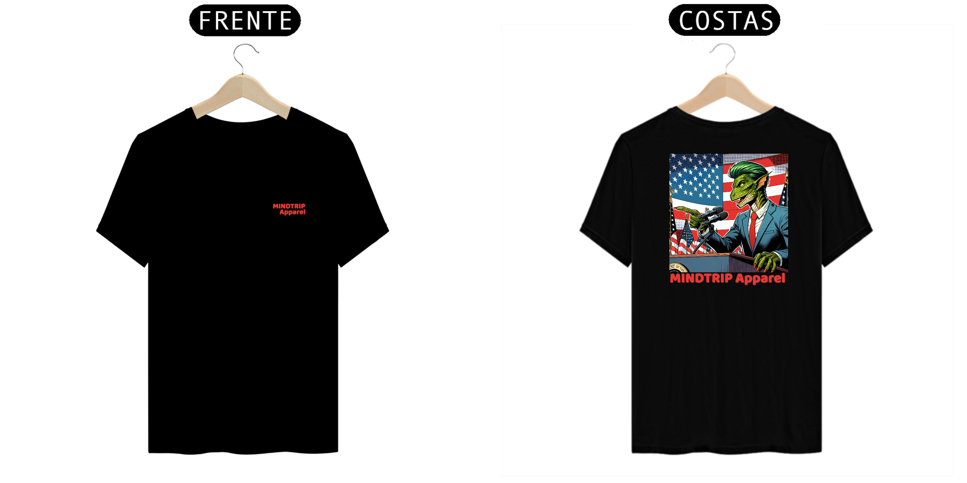 Camiseta Presidente Reptiliano (Mindtrip Apparel)