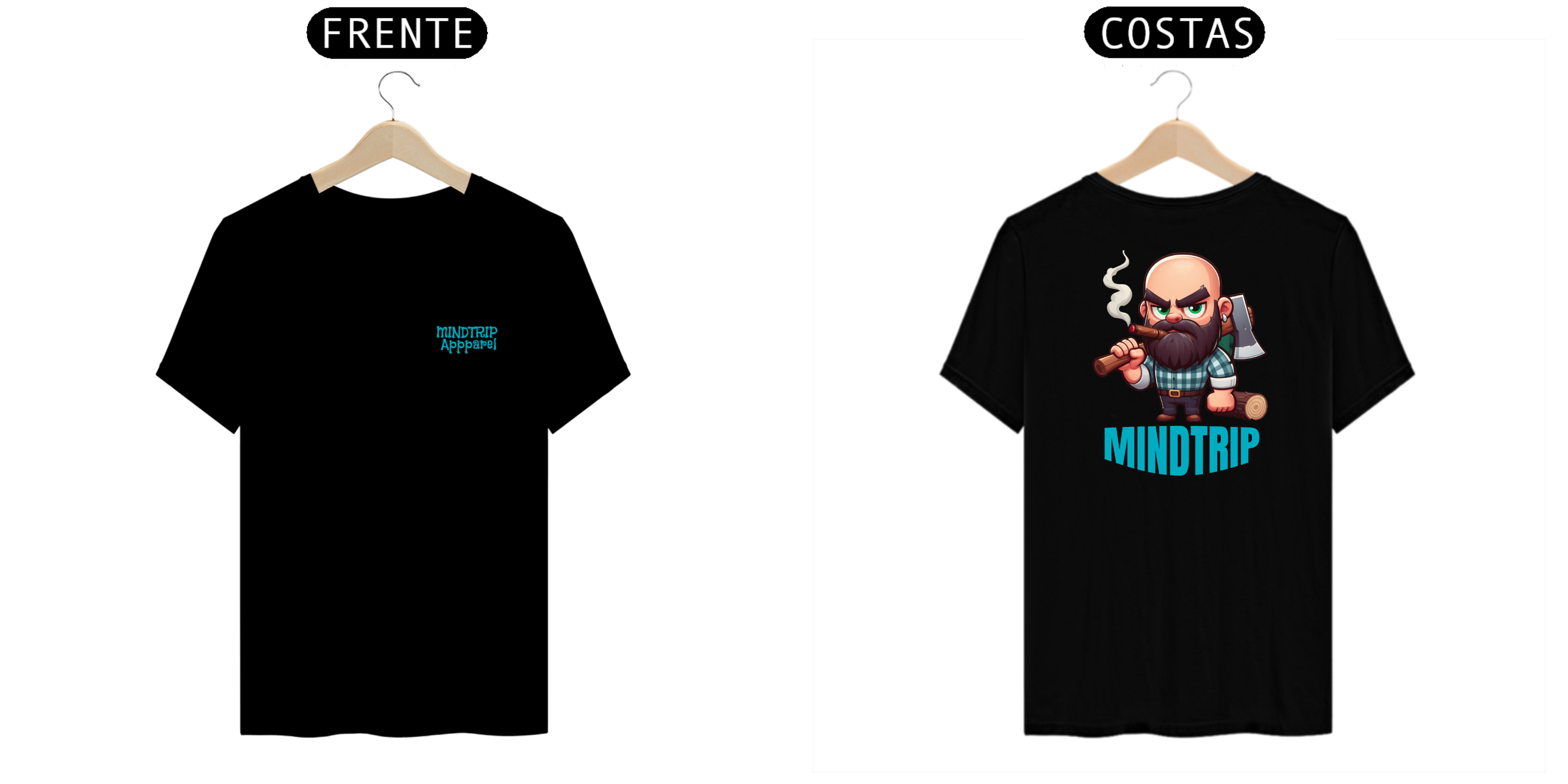 Camiseta Lenhador Poucas Ideias (Mindtrip Apparel)