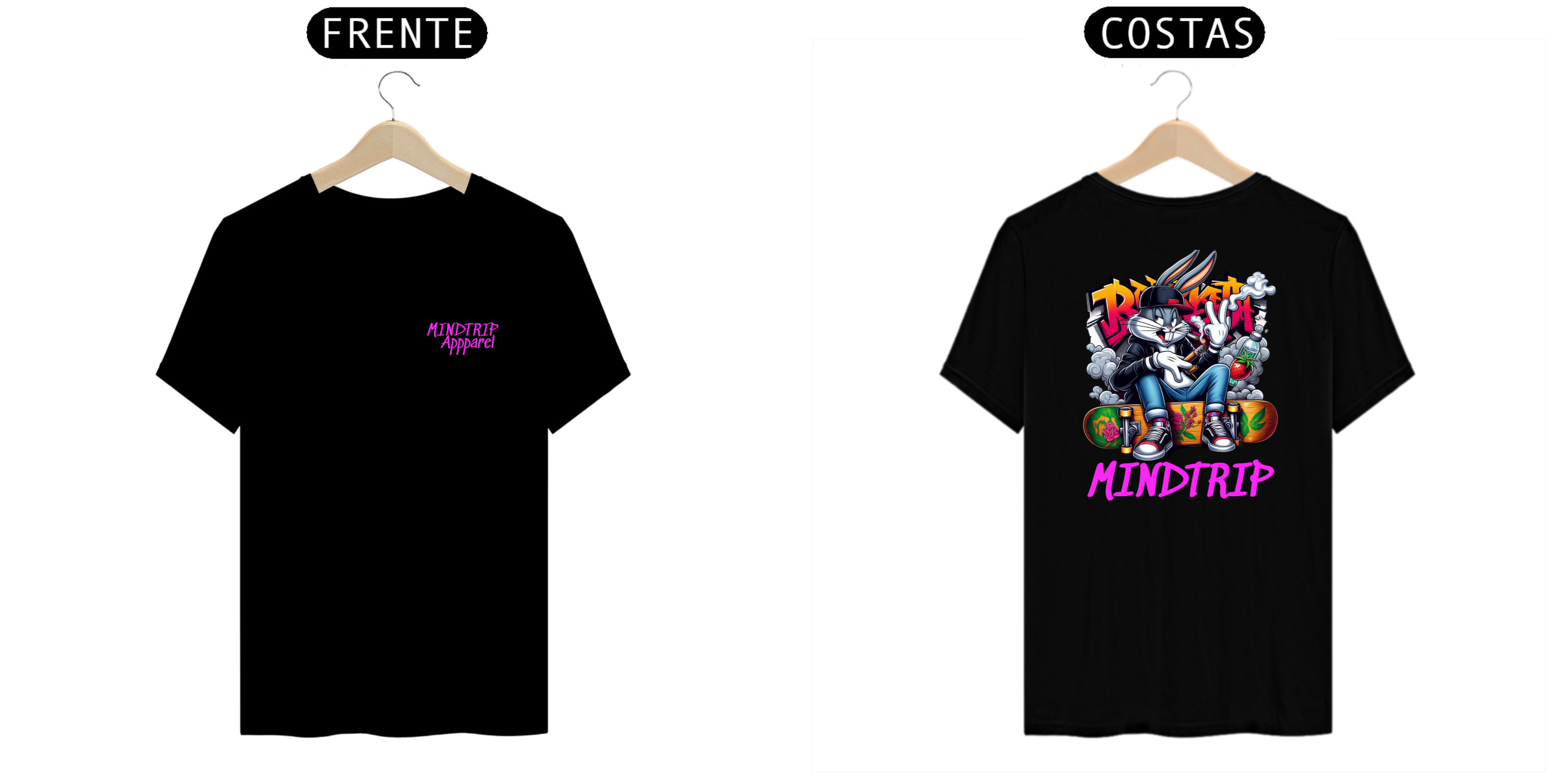 Camiseta Pernalonga Brisado (Mindtrip Apparel)