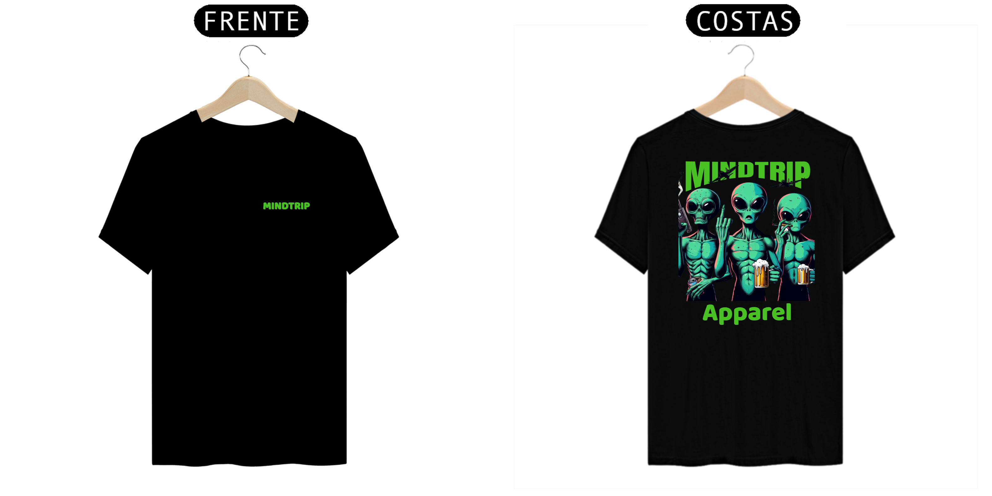 Camisa Aliens (Mindtrip Apparel)