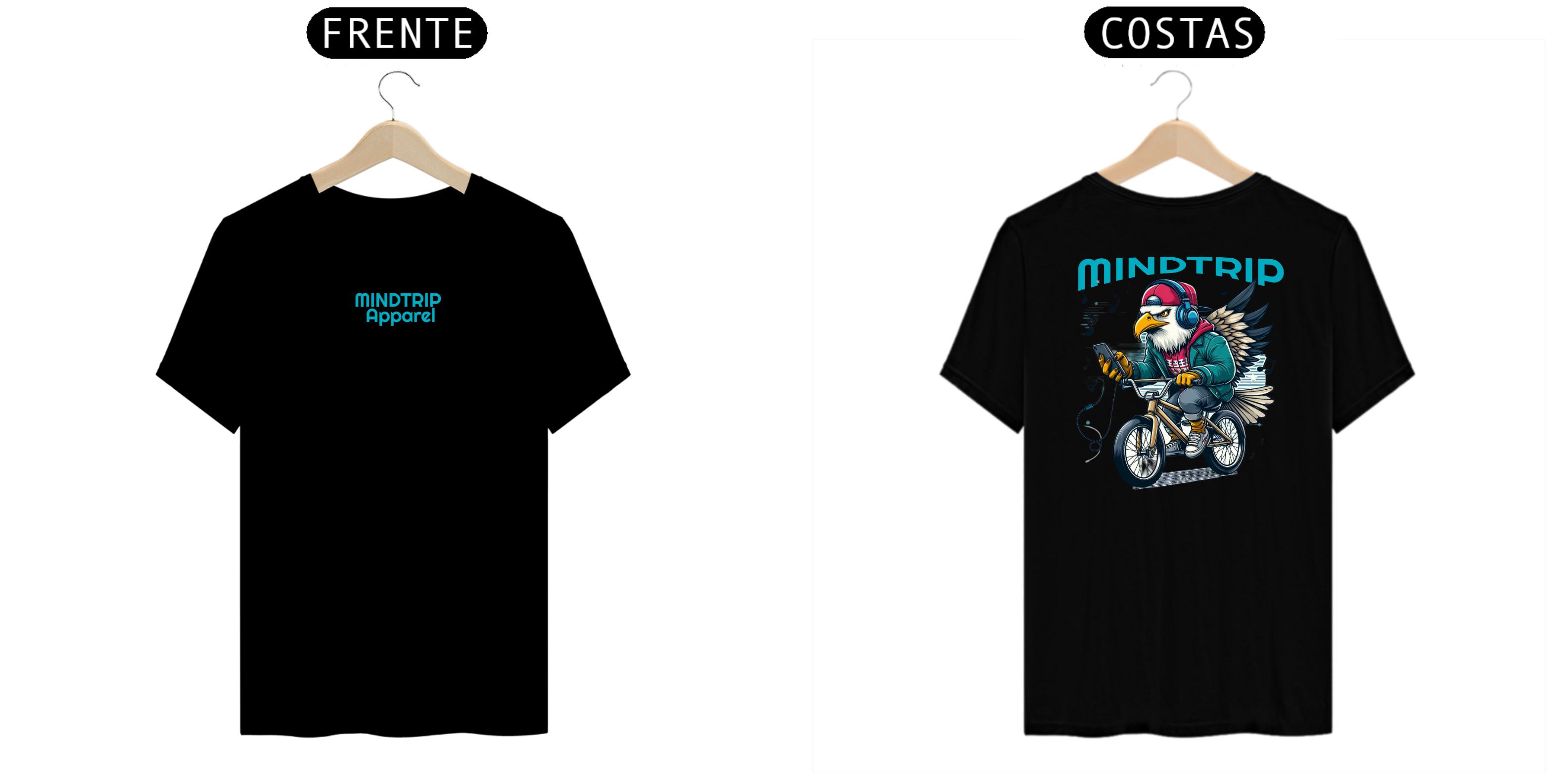 Camisa Águia Andando de Bike (Mindtrip Apparel)