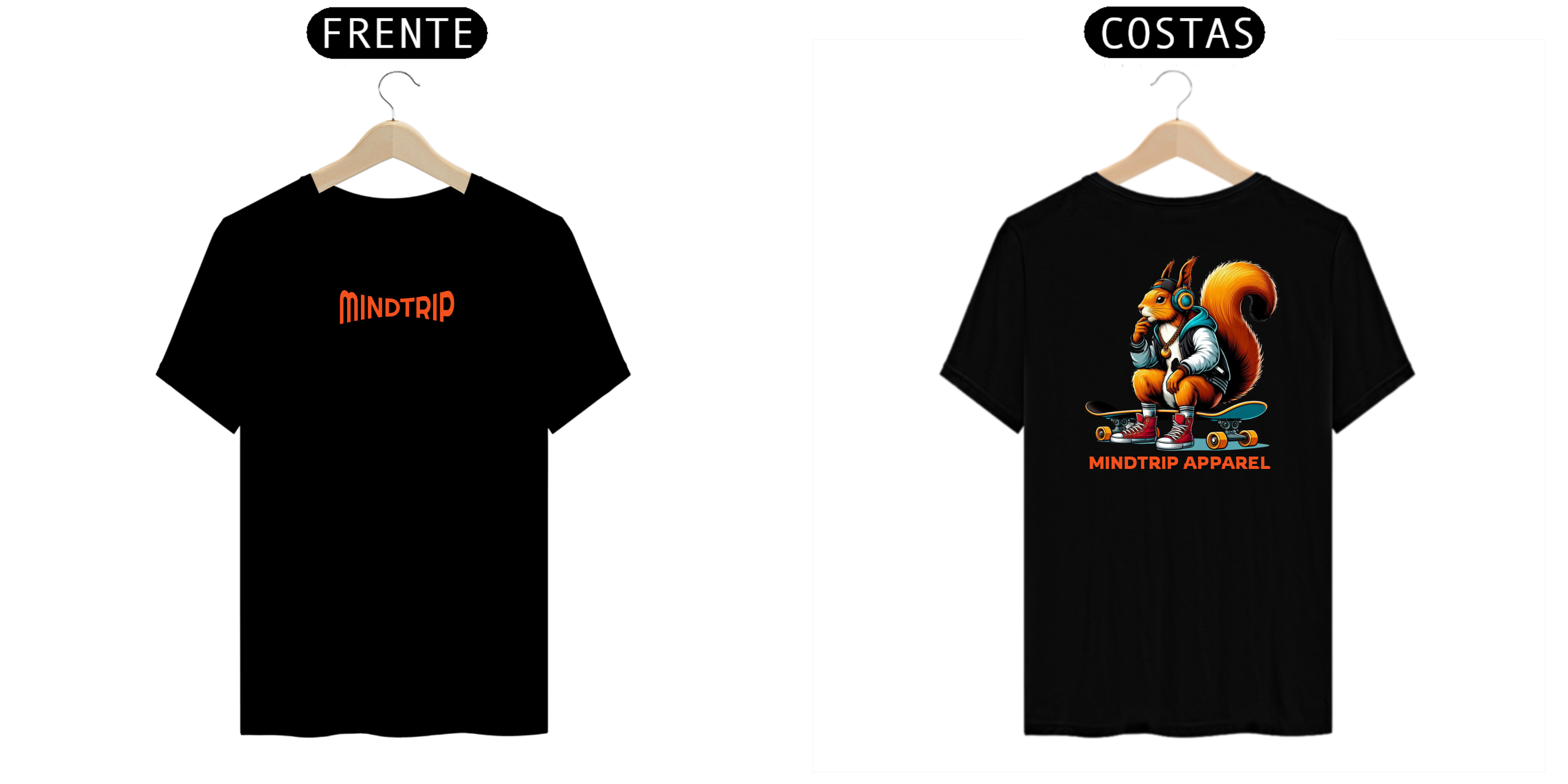 Camisa Esquilo Skatista (Mindtrip Apparel)