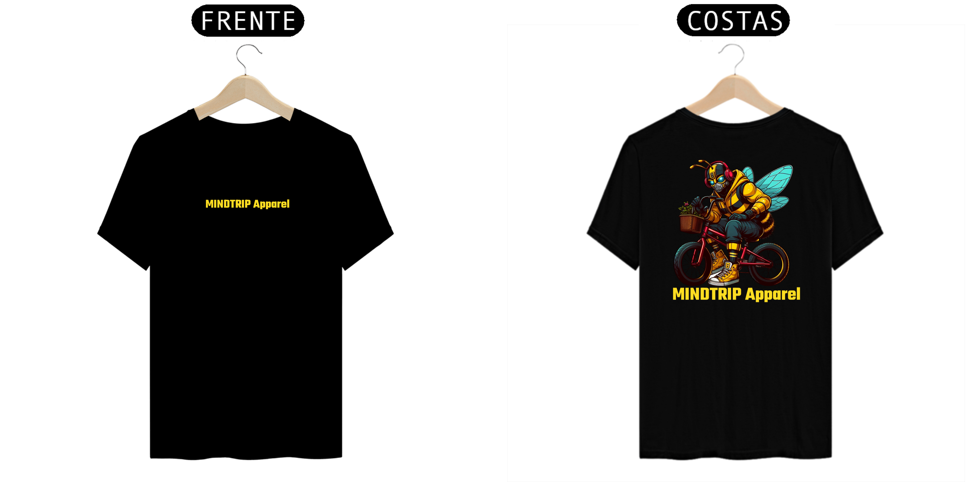 Camiseta Abelha Andando de Bike (Mindtrip Apparel)