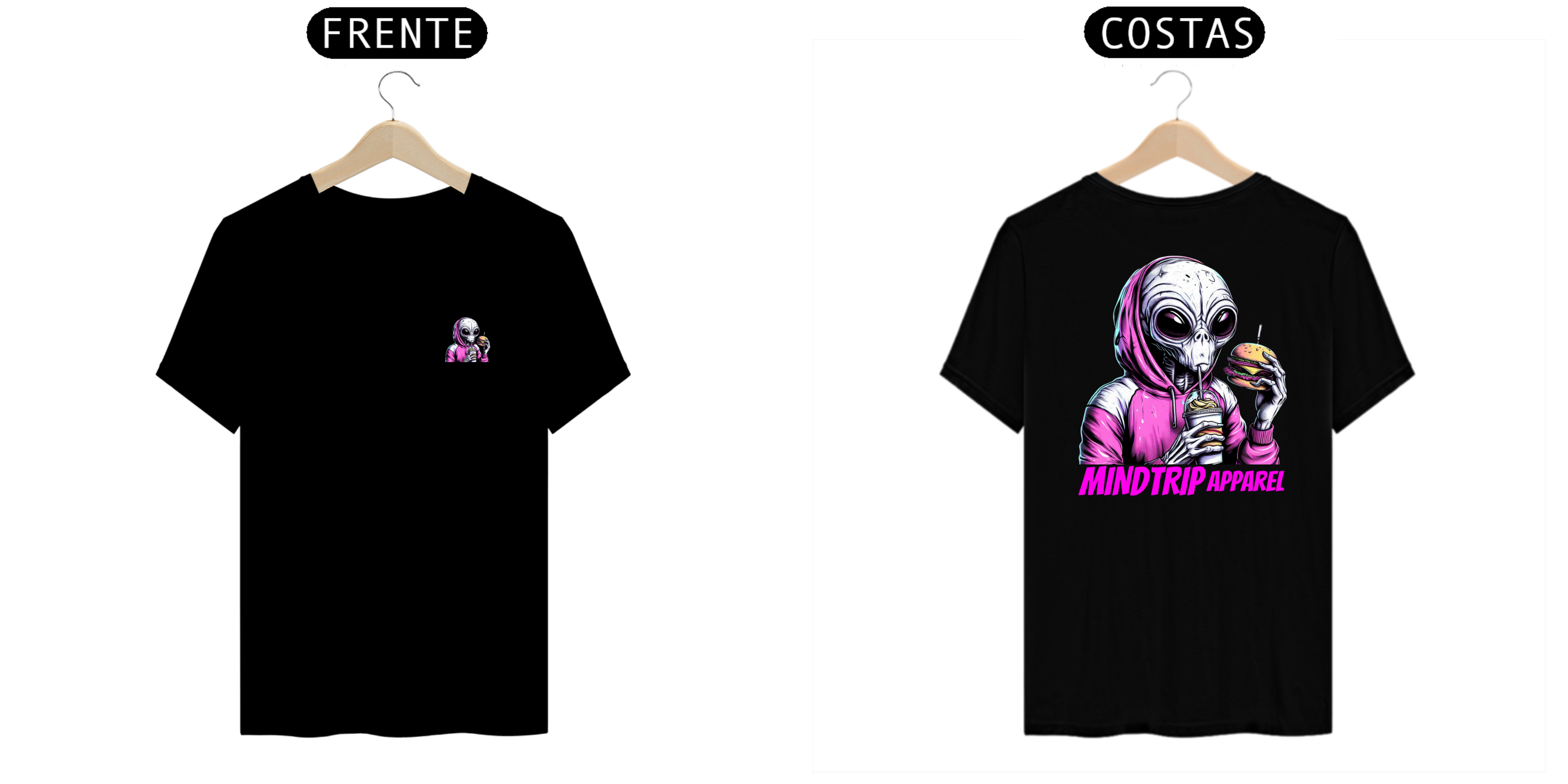 Camiseta Alien Lanchando (Mindtrip Apparel)
