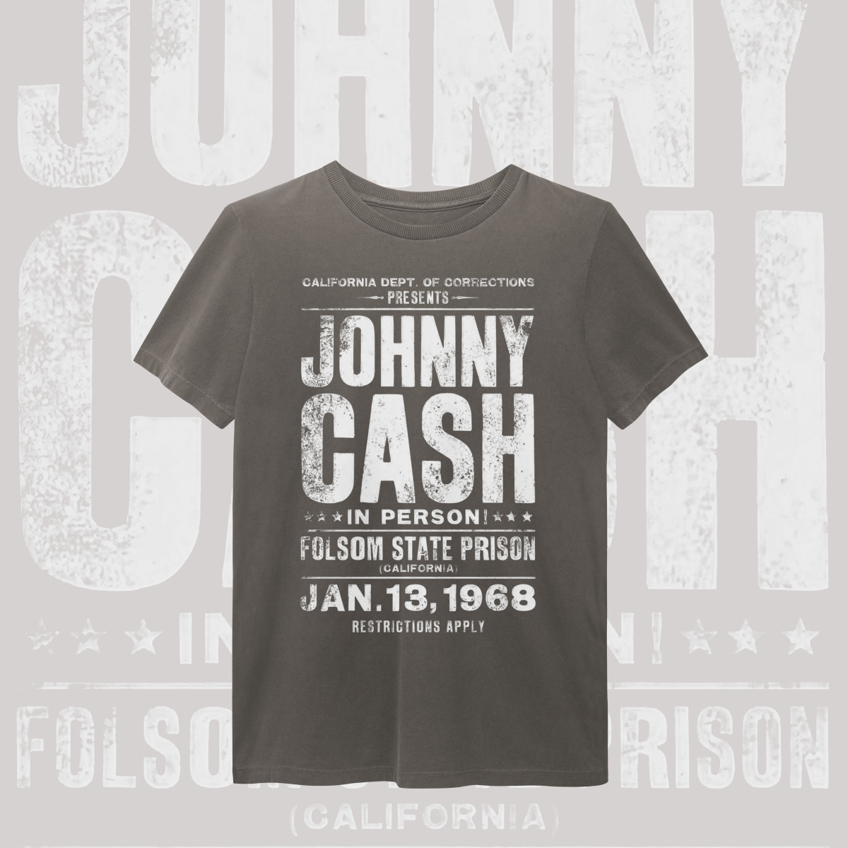 T-SHIRT ESTONADA JOHNNY CASH