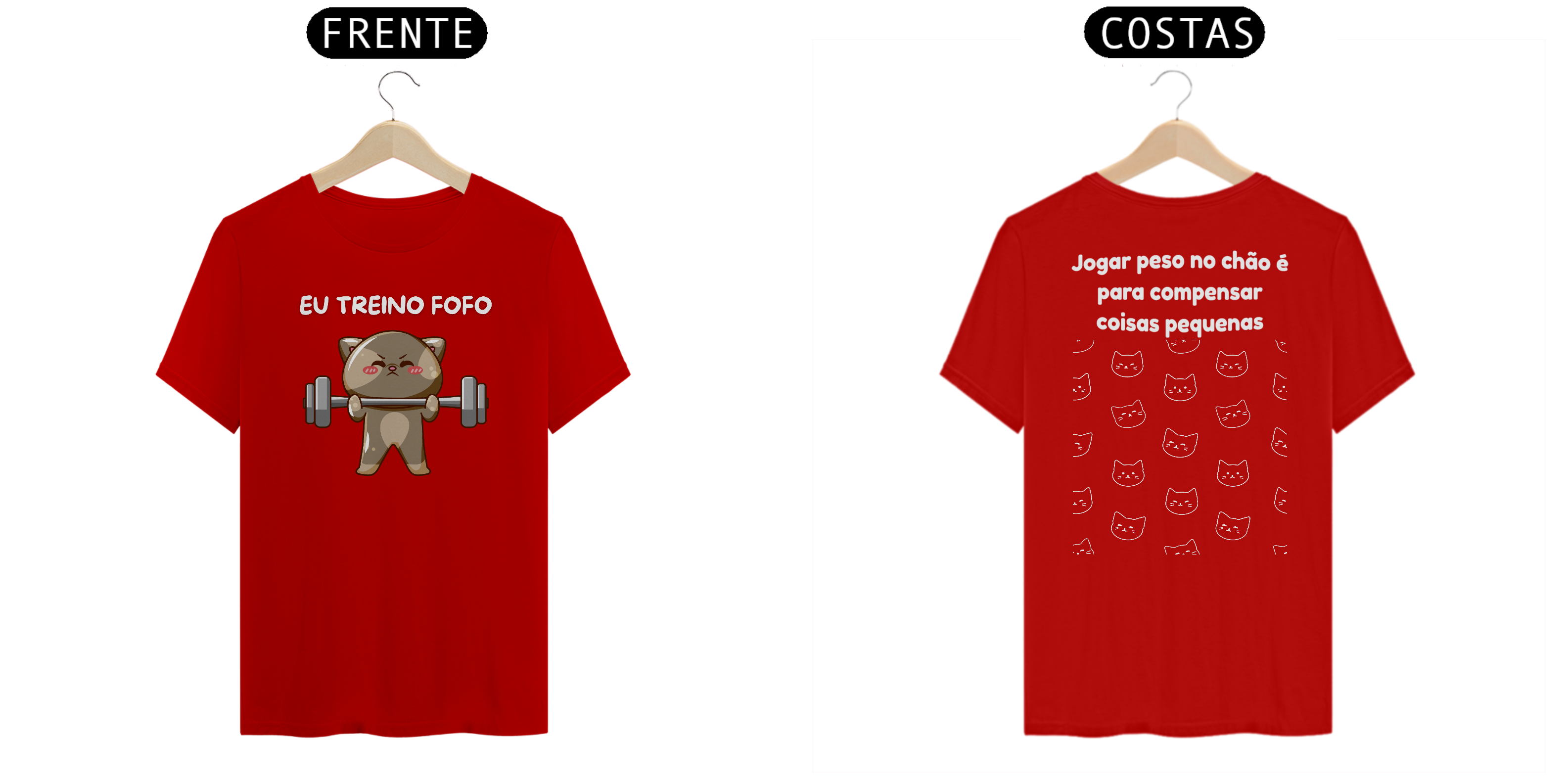 Jogar peso no chão é para compensar coisas pequenas