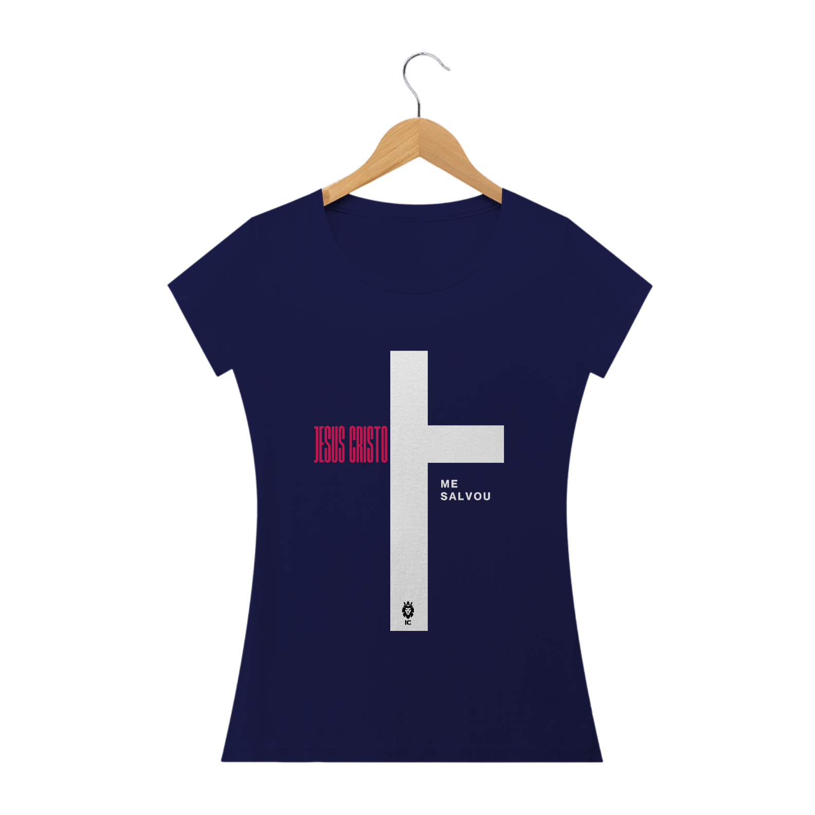 Camiseta Baby Clássica Jesus Cristo Me Salvou - Identidade Cristã