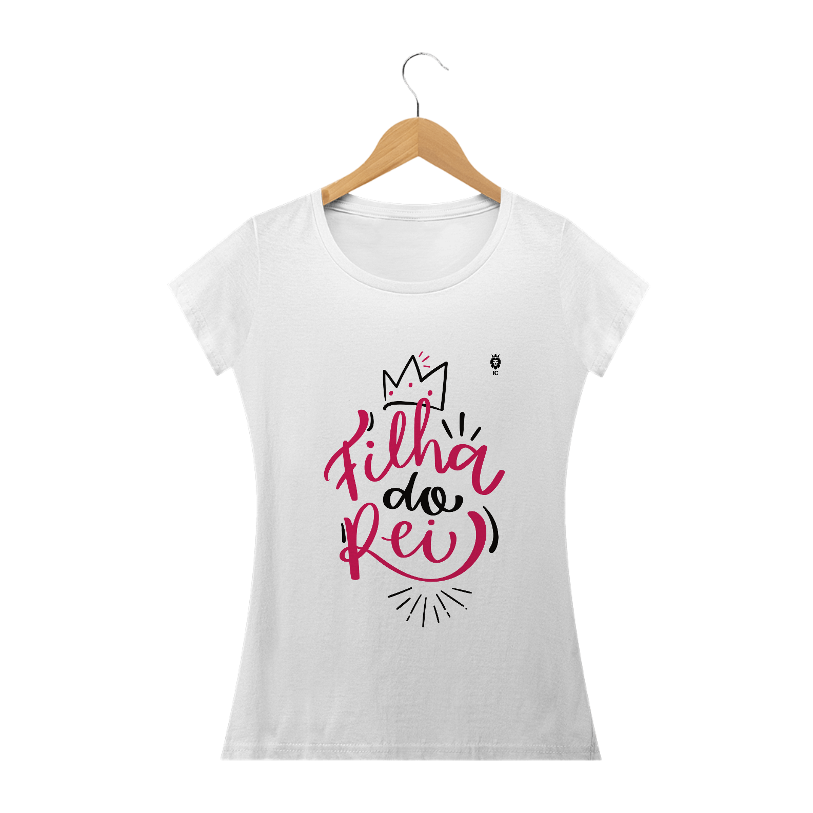 Camiseta Baby Clássica Filha do Rei - Identidade Cristã