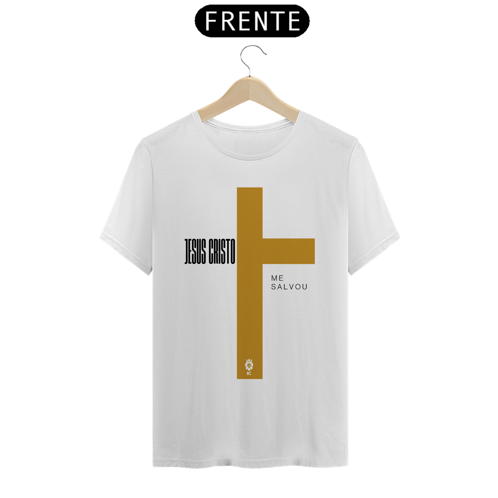 Camiseta Clássica Jesus Cristo Me Salvou - Identidade Cristã