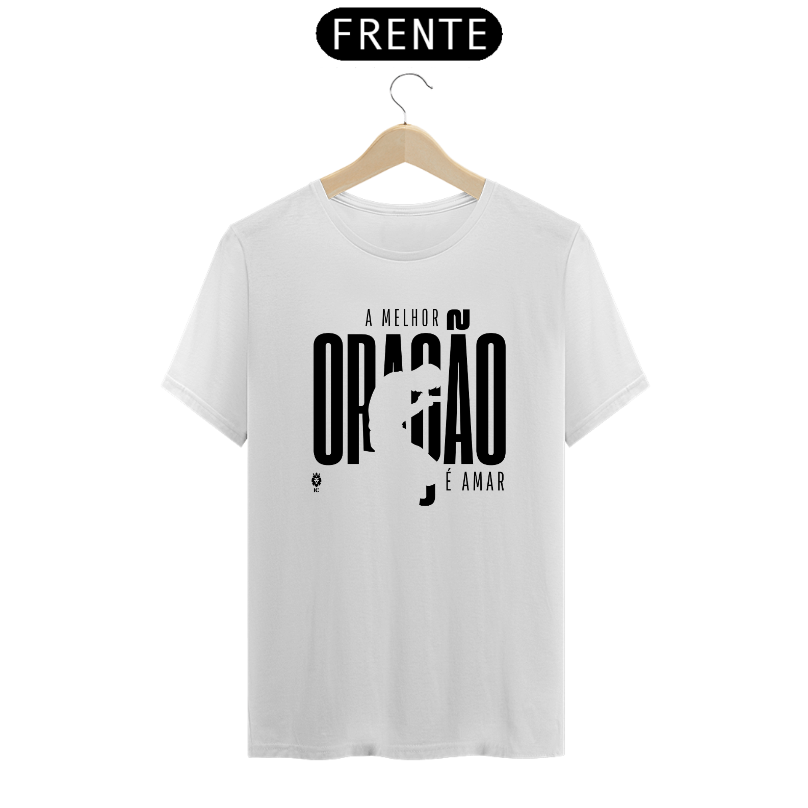 Camiseta Clássica A Melhor Oração é Amar - Identidade Cristã