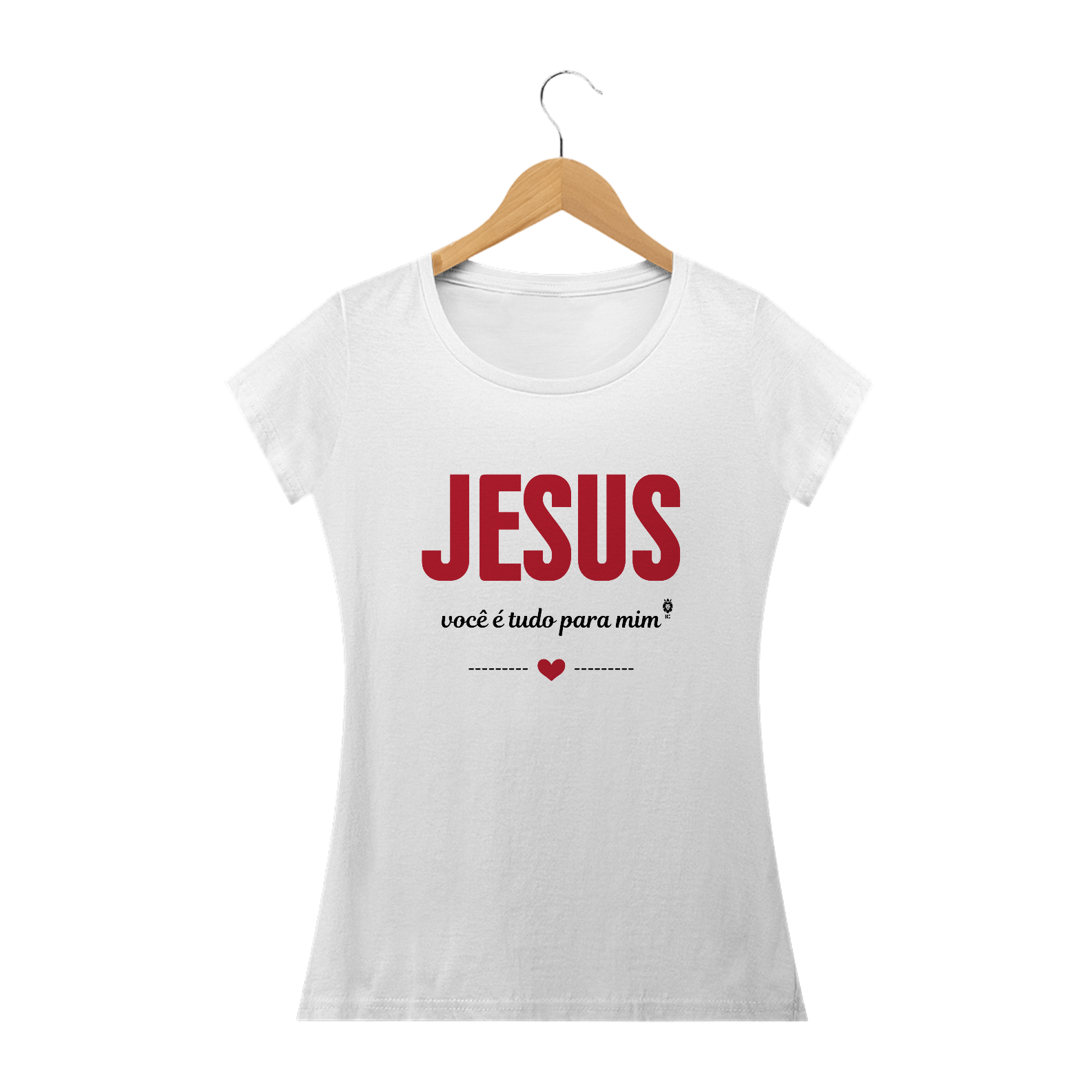 Camiseta Baby Long Clássica Jesus você é tudo pra mim - Identidade Cristã