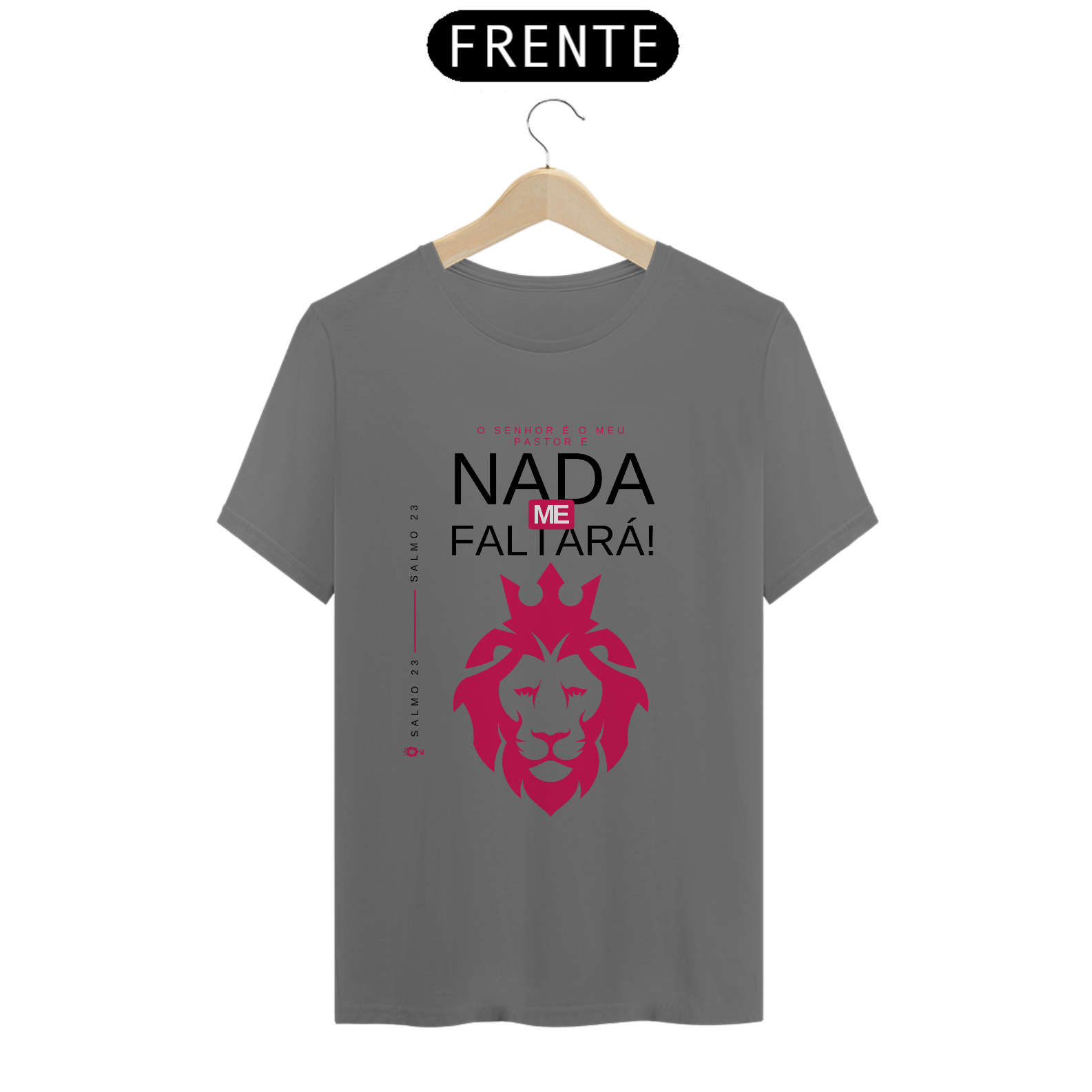 Camiseta Estonada O Senhor é Meu Pastor e Nada Me Faltará- Identidade Cristã