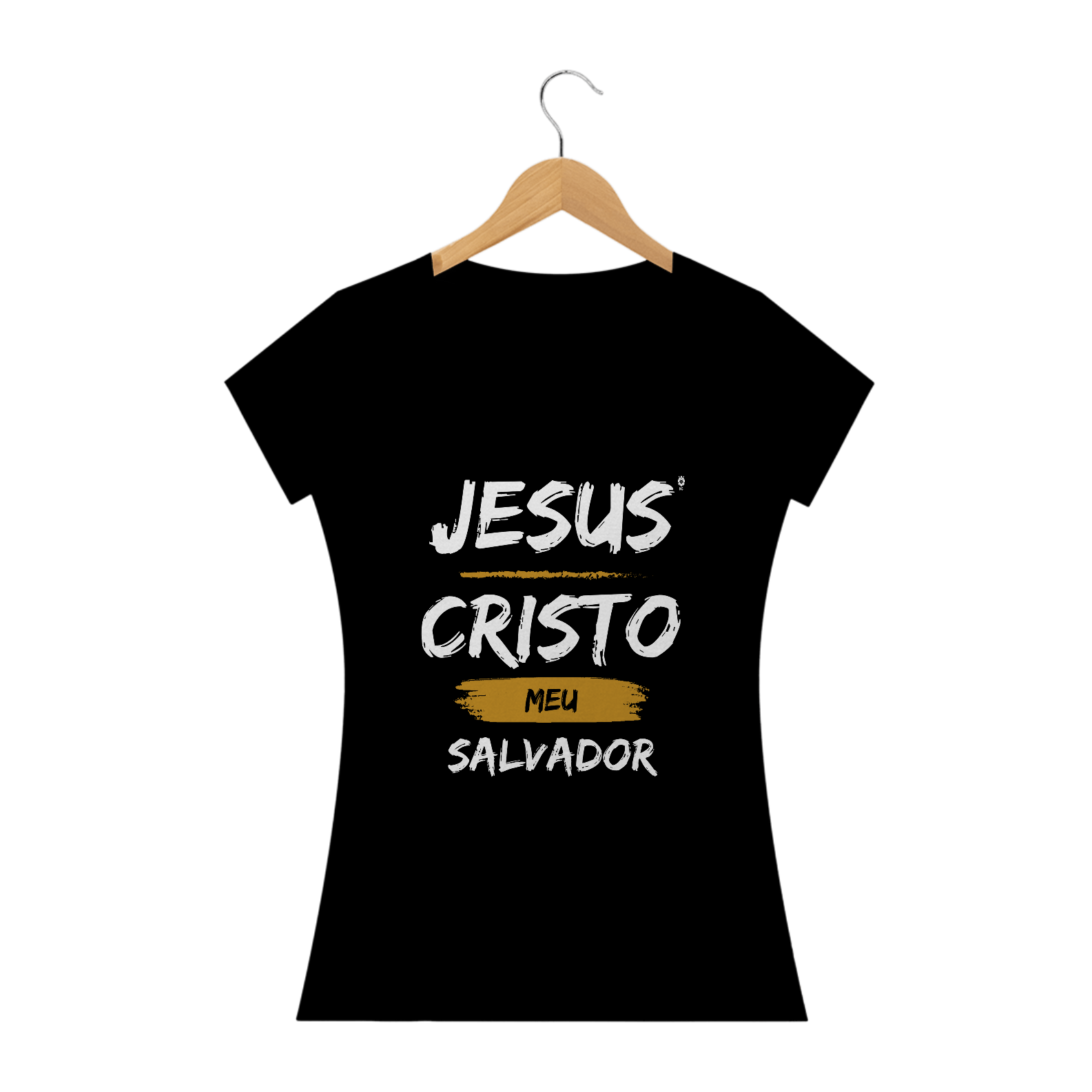 Camiseta Baby Clássica Jesus Cristo Meu Salvador - Identidade Cristã