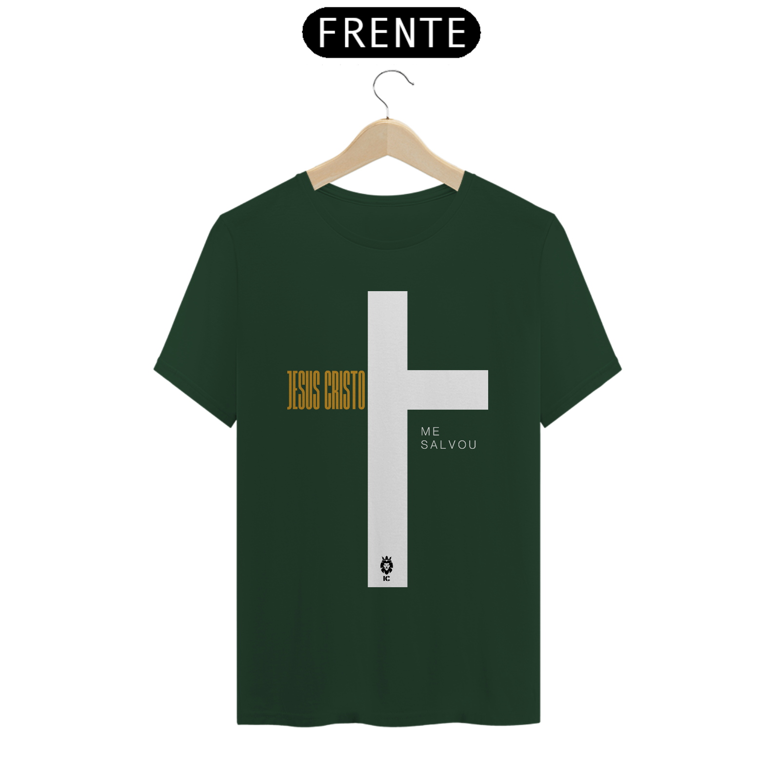 Camiseta Clássica Jesus Cristo Me Salvou - Identidade Cristã