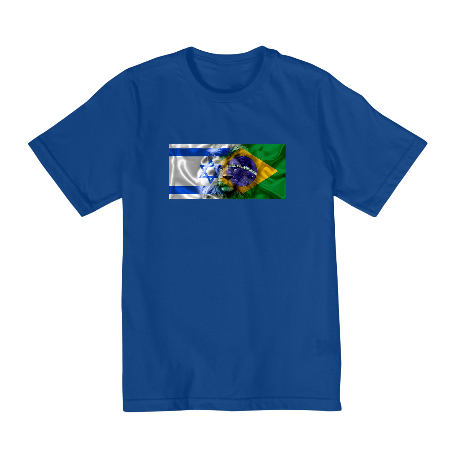 Camiseta 8 a 14 anos Brasil Israel
